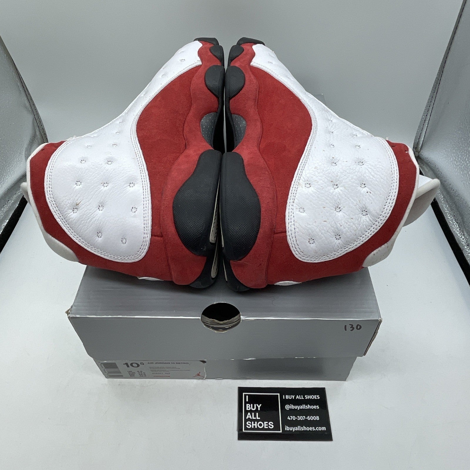 Size 10.5 - Jordan 13 Retro Chicago Red White Suede Leather (414571-122)