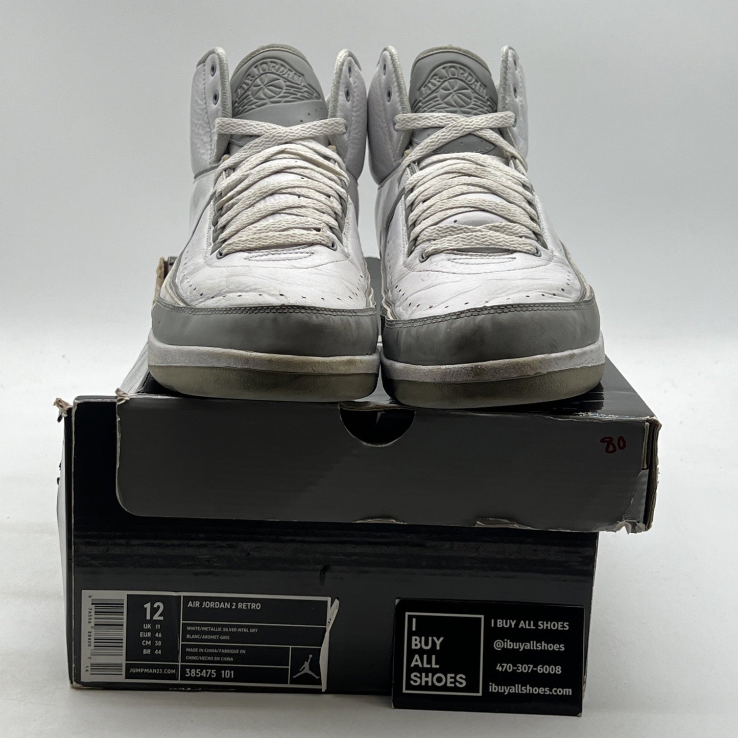 Size 12 - Air Jordan 2 Retro 25th Anniversary (385475-101)