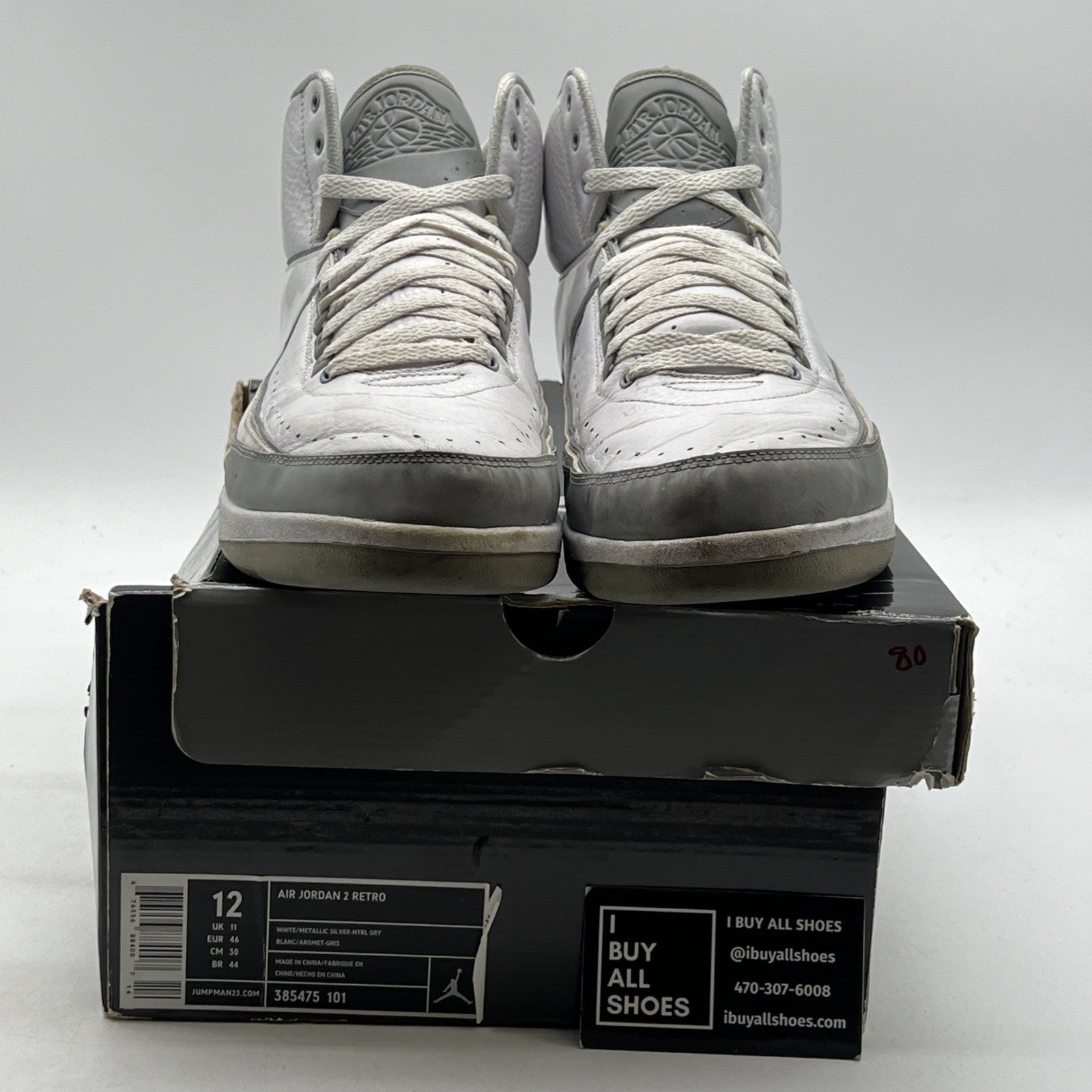 Size 12 - Air Jordan 2 Retro 25th Anniversary (385475-101)