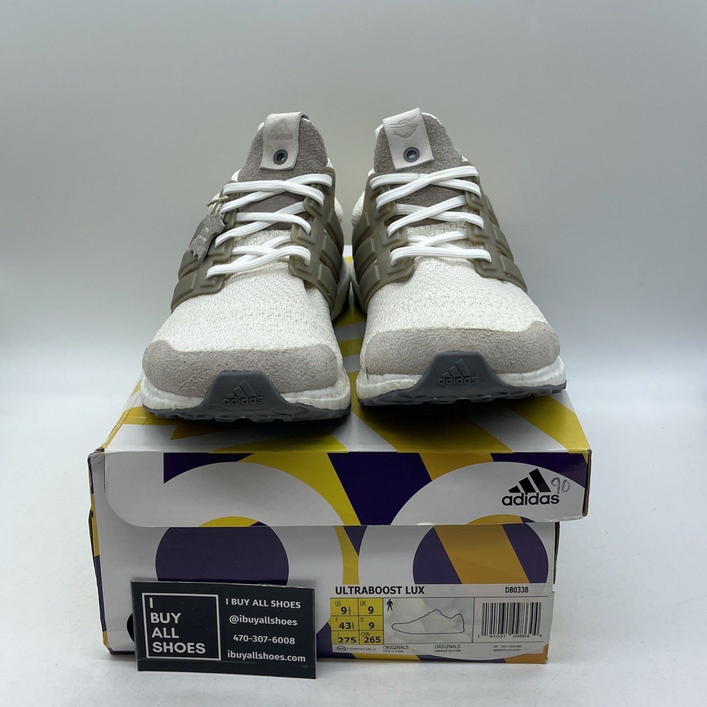 Size 9.5 - adidas Sneakersnstuff x Social Status x UltraBoost Lux Vintage White