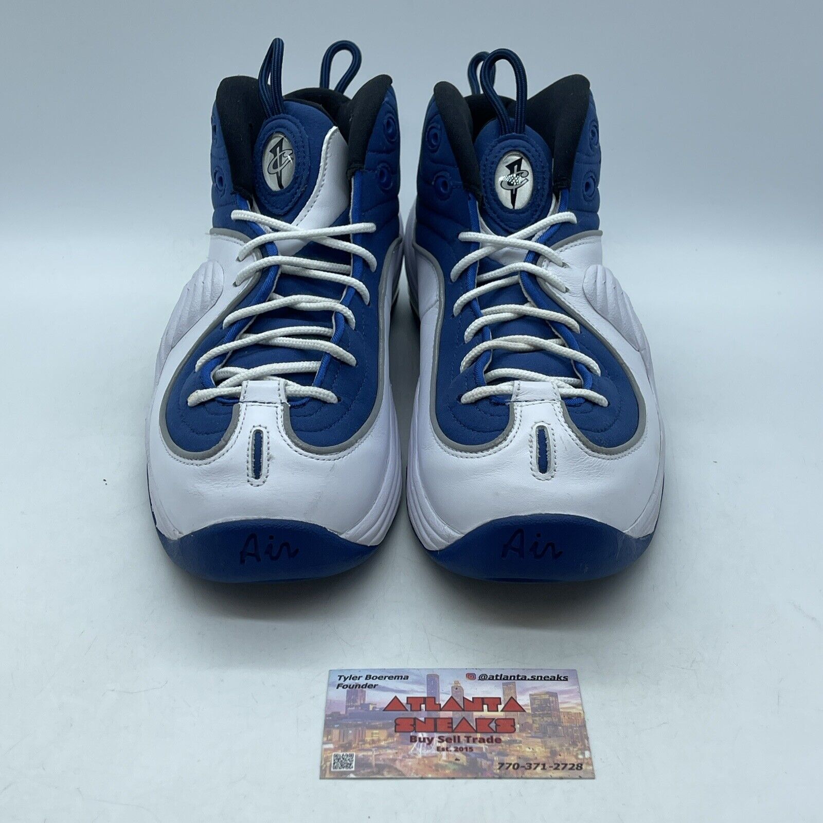 Size 10 - Nike Air Penny 2 QS 2023 Atlantic Blue White Suede  (FN4438-400)