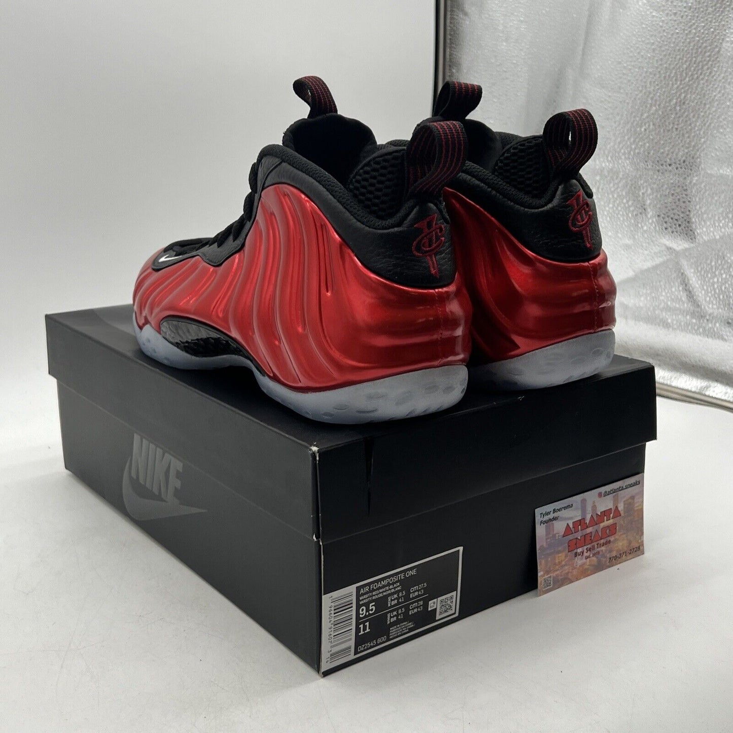 Size 9.5 - Nike Air Foamposite One 2023 Metallic Red Icey (DZ2545-600)