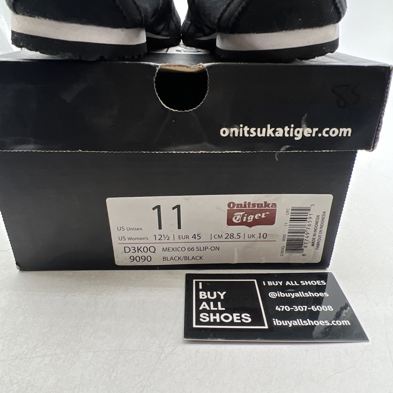 Size 11 - Onitsuka Tiger Mexico 66 Slip-On Trainers (D3K0Q-9090)