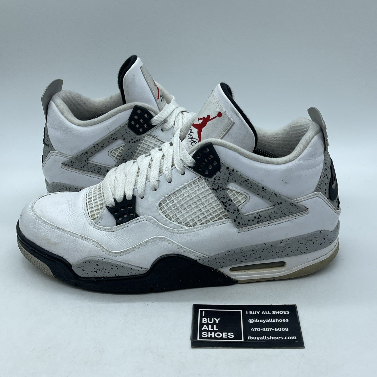 Size 12 - Air Jordan 4 Retro OG Mid White Cement (840606-192)