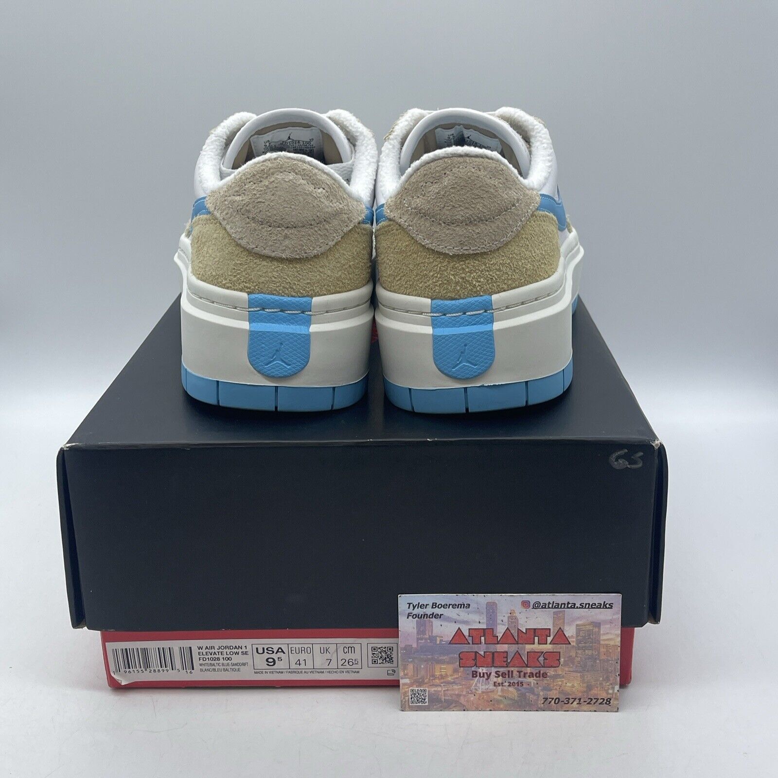 Size 9.5W- Air Jordan 1 Elevate SE Low Salt Lake City Blue White (FD1028-100)