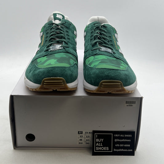 Size 13 - Adidas BAPE x Undefeated x ZX 8000 A-ZX Series - Green Camo (FY8851)