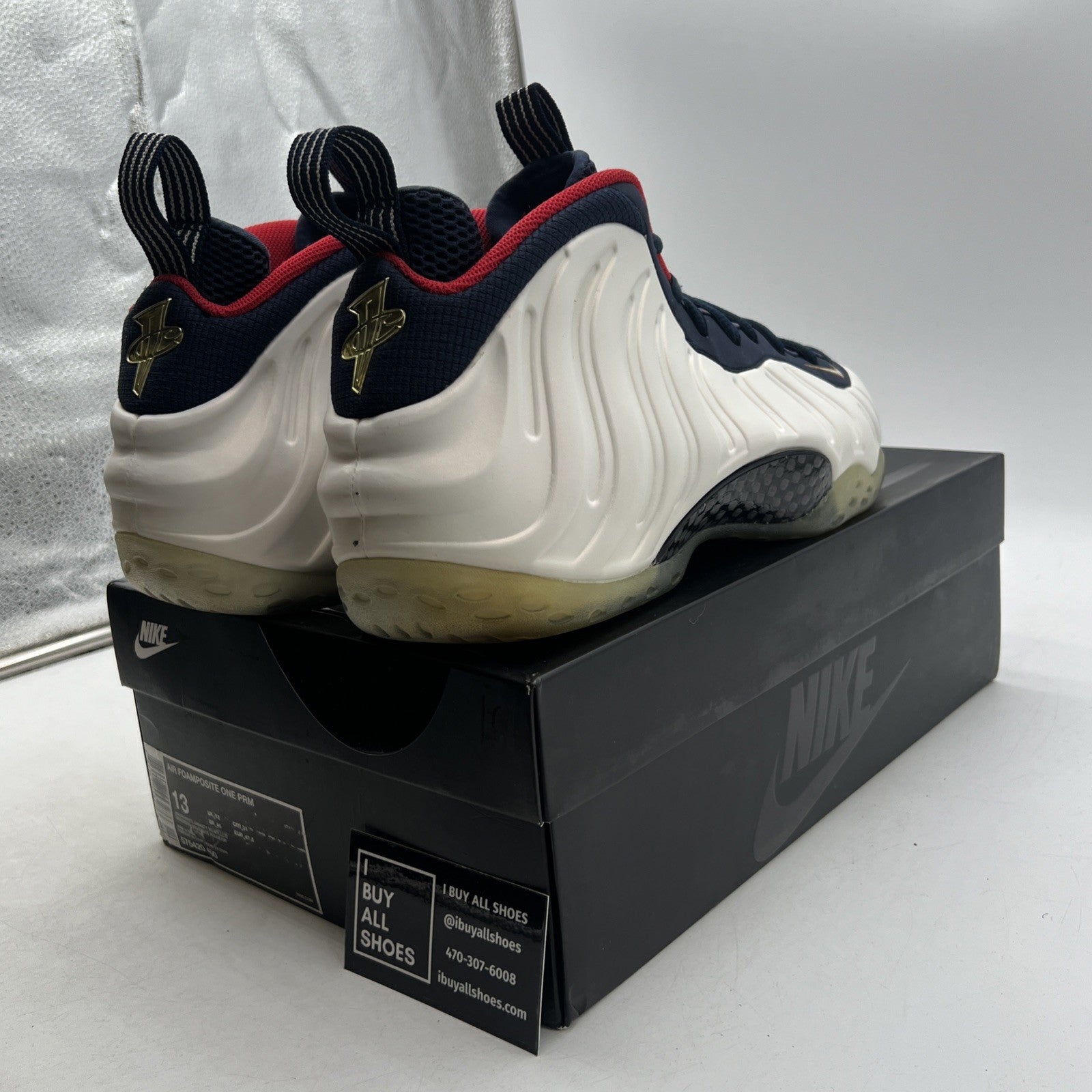 Size 13 - Nike Air Foamposite One PRM Olympic (575420-400)