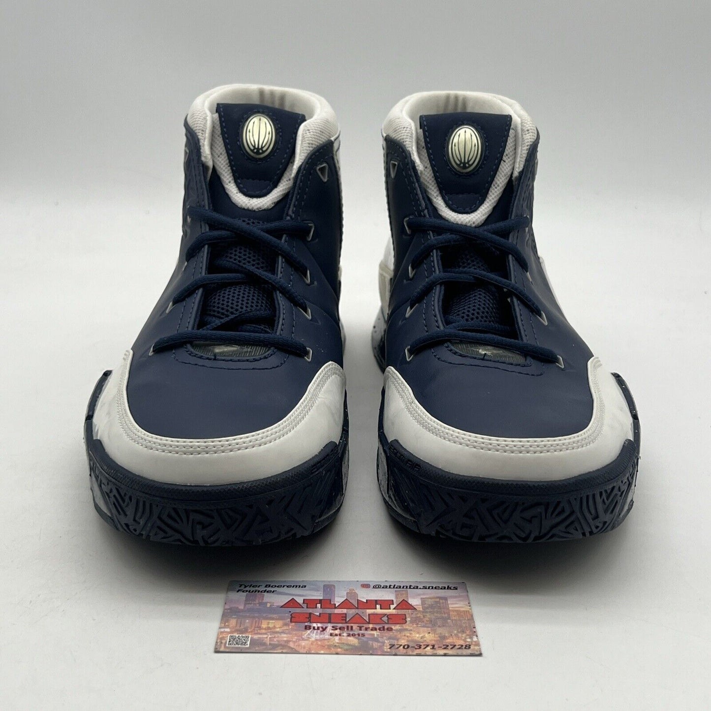 Size 13 - Nike Air Zoom Uptempo Legend White Navy (314463-401) Shoes 2006