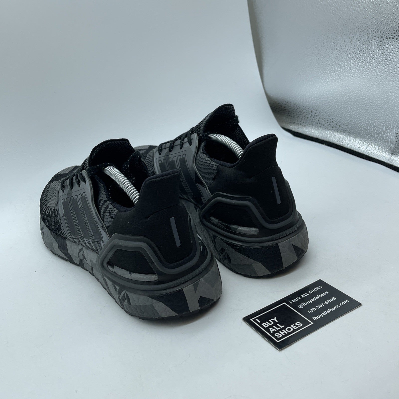 Size 10.5 - adidas UltraBoost 20 Geometric Pack - Core Black Grey (FV8329)