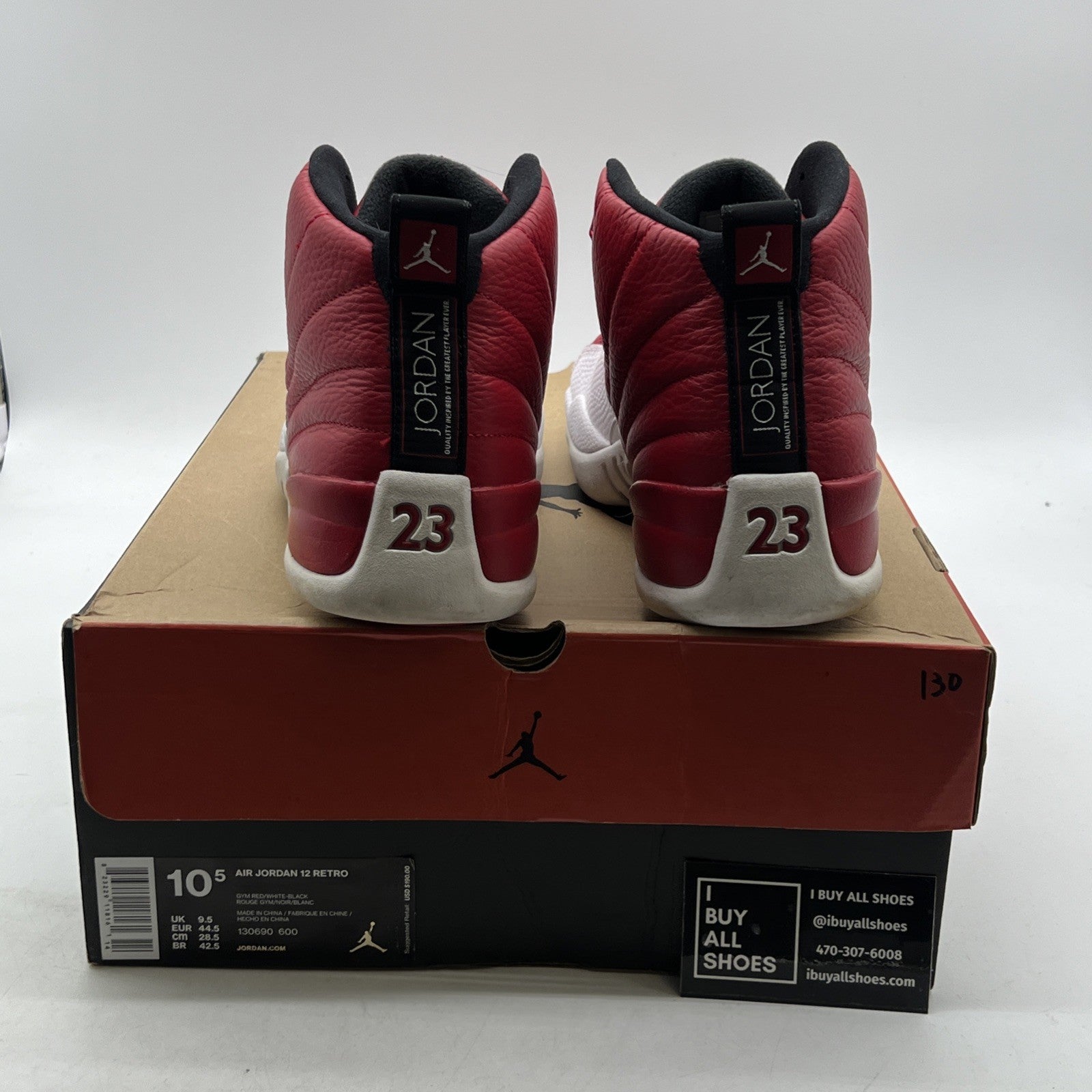 Size 10.5 - Air Jordan 12 Retro Gym Red (130690-600)