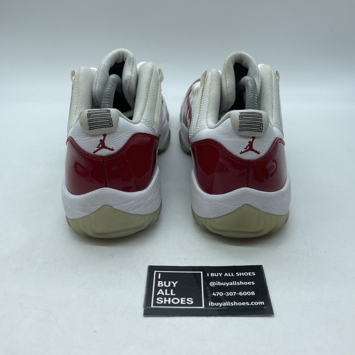 Size 9.5 - Air Jordan 11 Retro 2016 Low Cherry White Red Leather (528895-102)