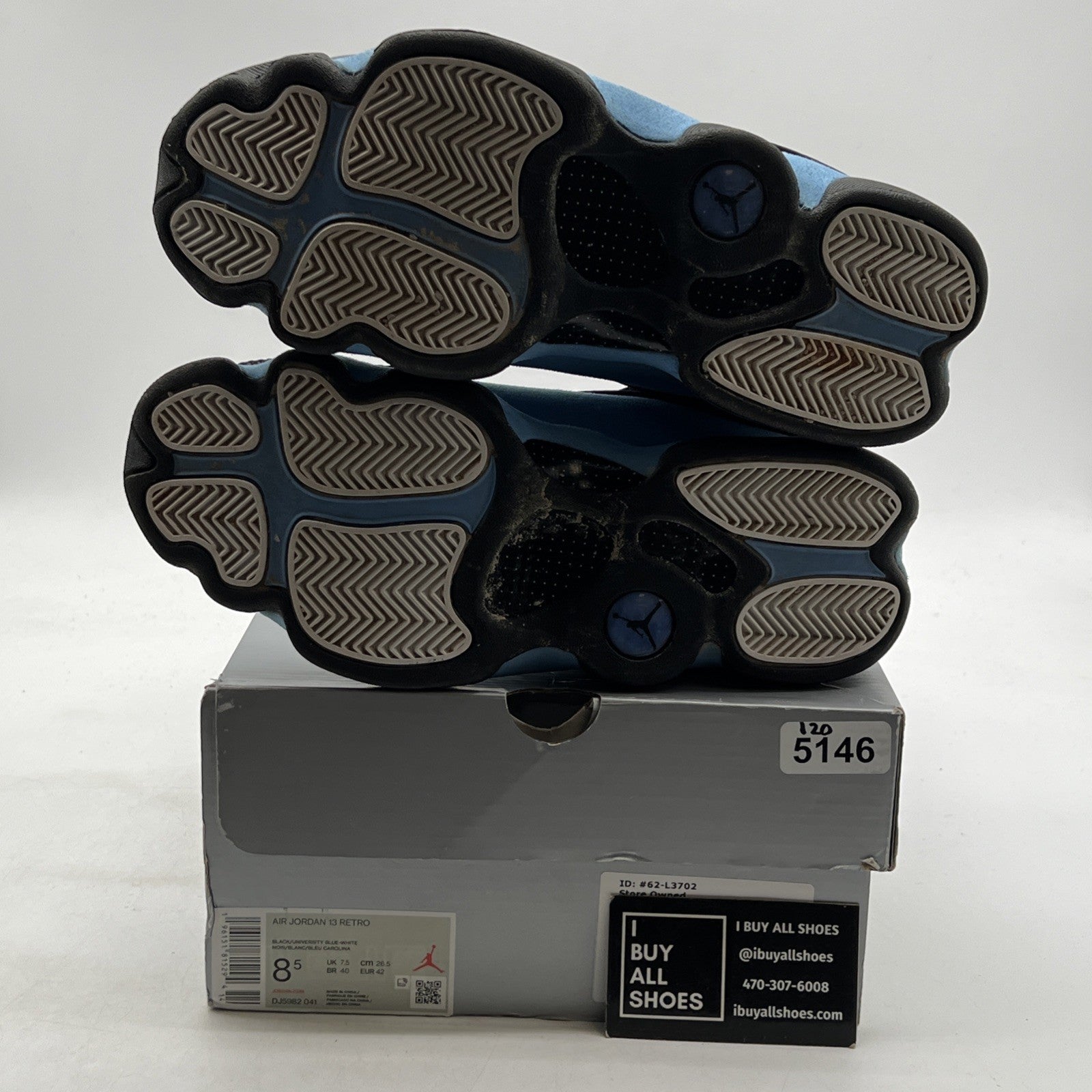 Size 8.5 - Air Jordan 13 Retro Mid Black University Blue (DJ5982-041)