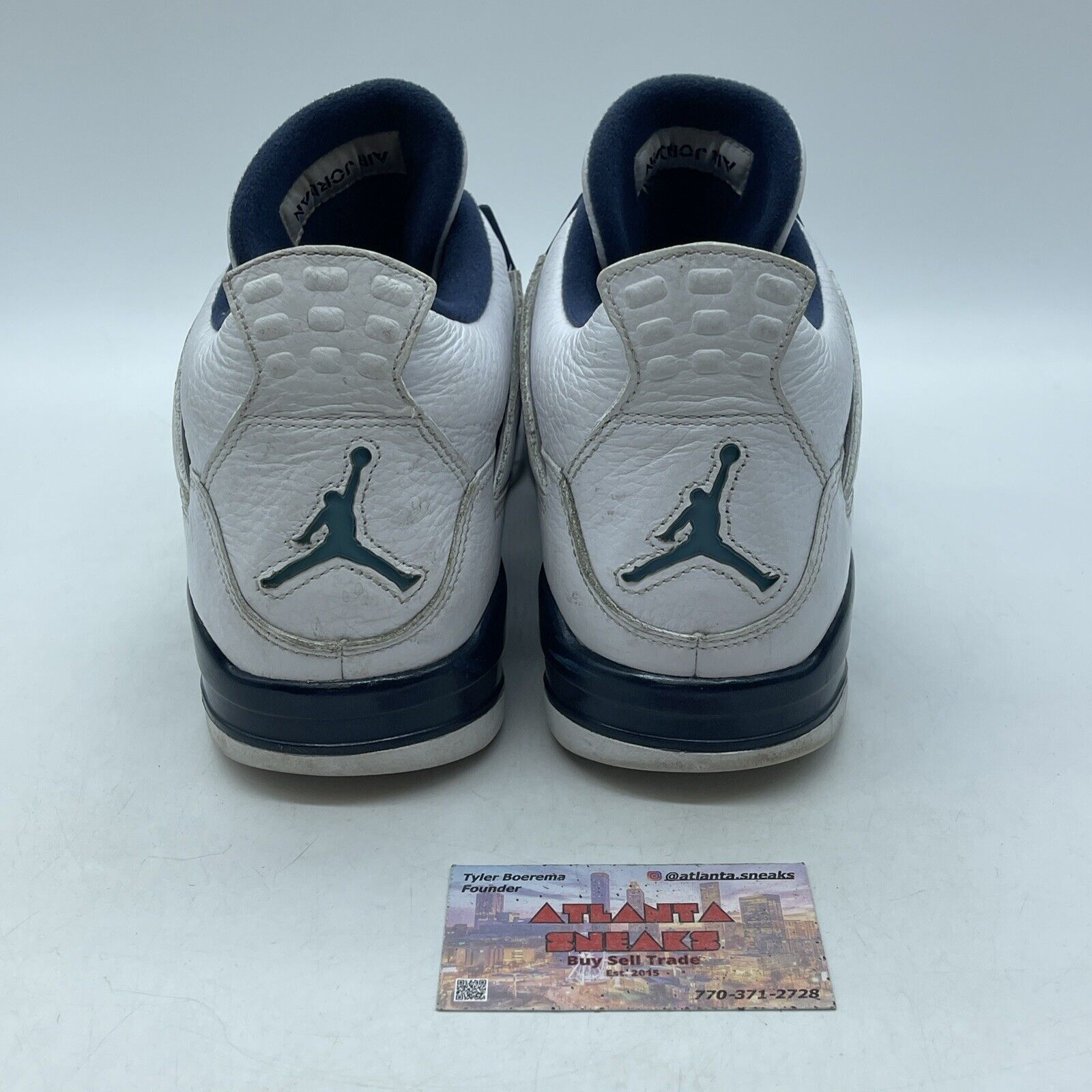 Size 11.5 - Air Jordan 4 Retro LS Columbia Blue White Leather (314254-107)