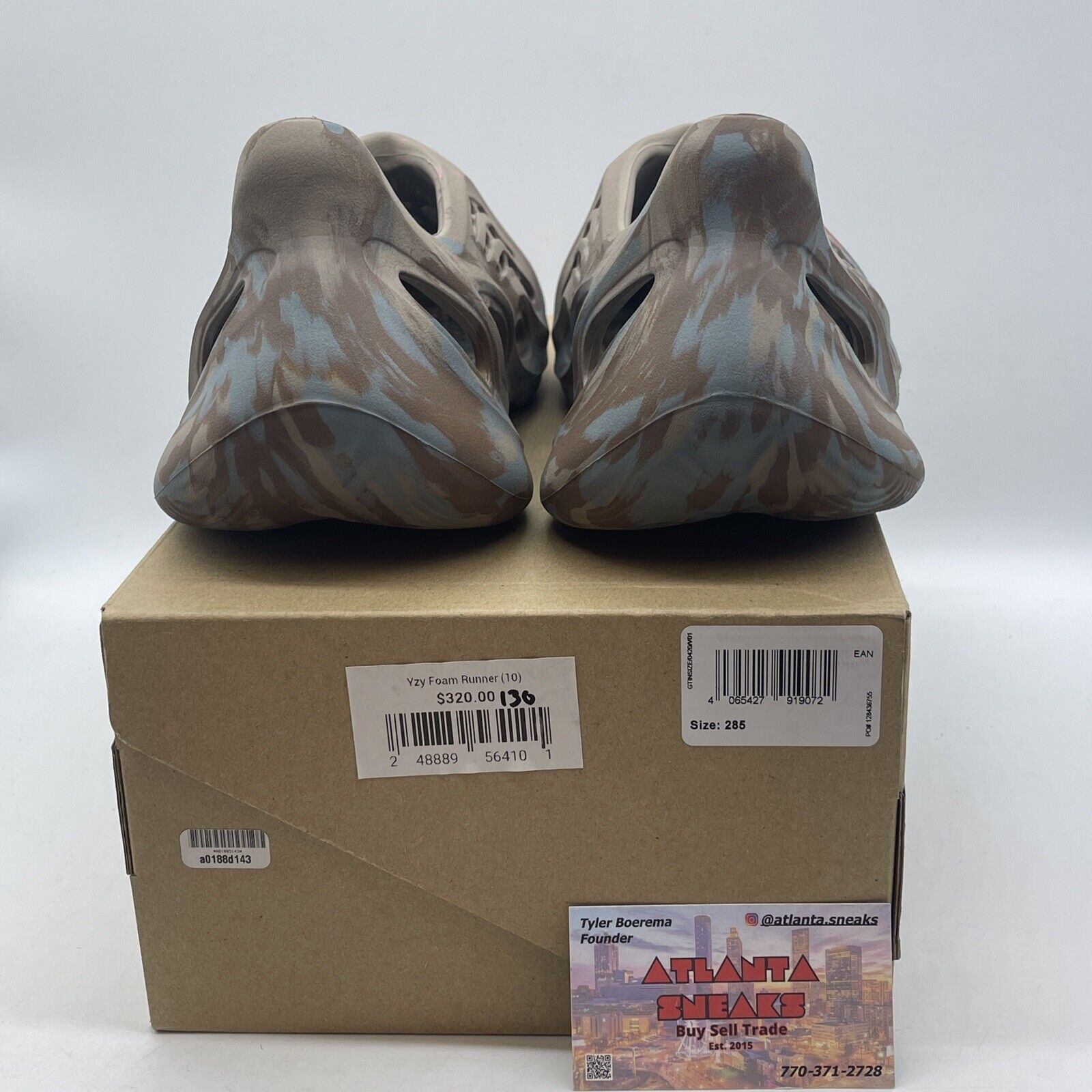 Size 10 - adidas Yeezy Foam RNNR MX Sand Gray Brown Pink Blue (GY3969)