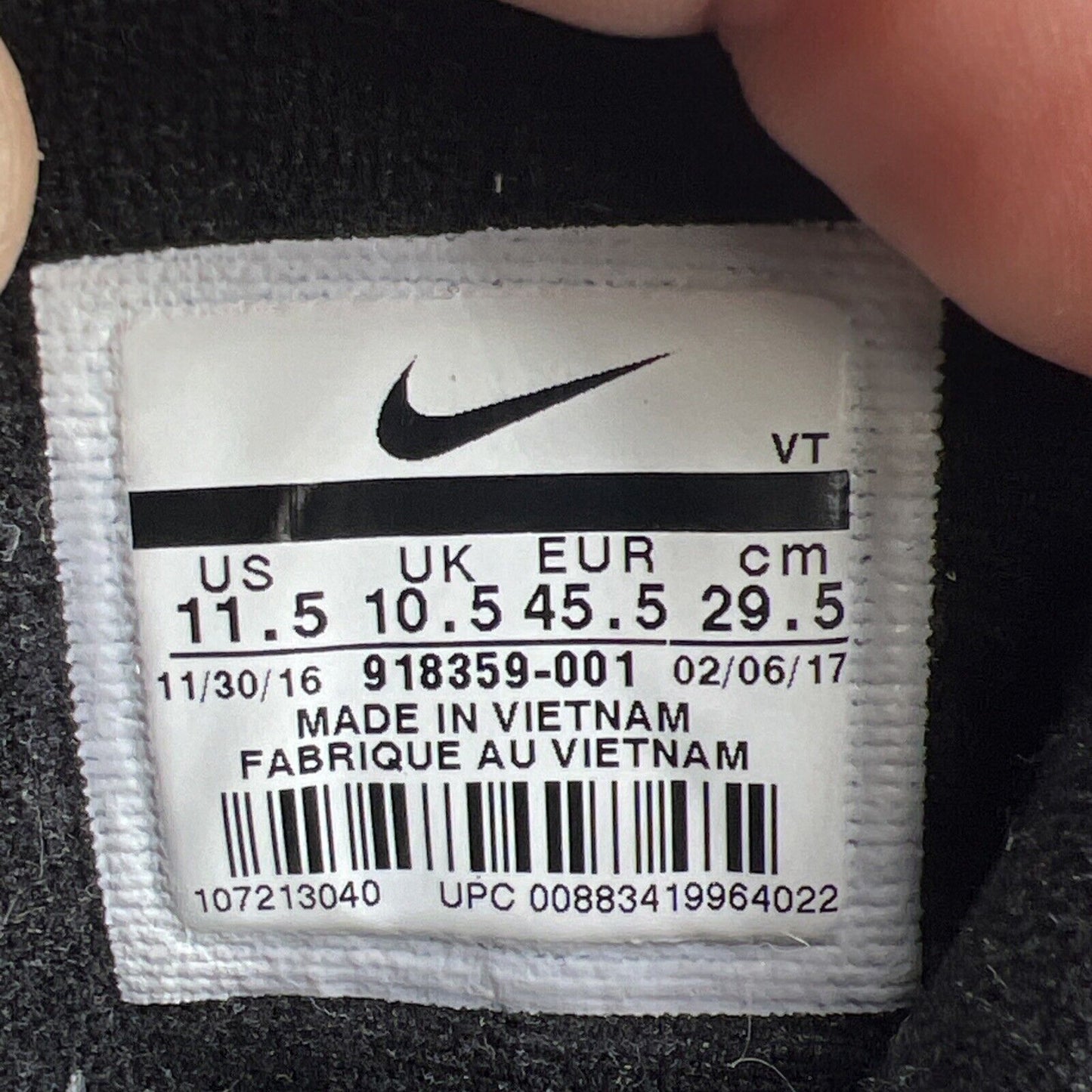 Size 11.5 - Nike Air Max 95 QS Silver Bullet (918359-001)