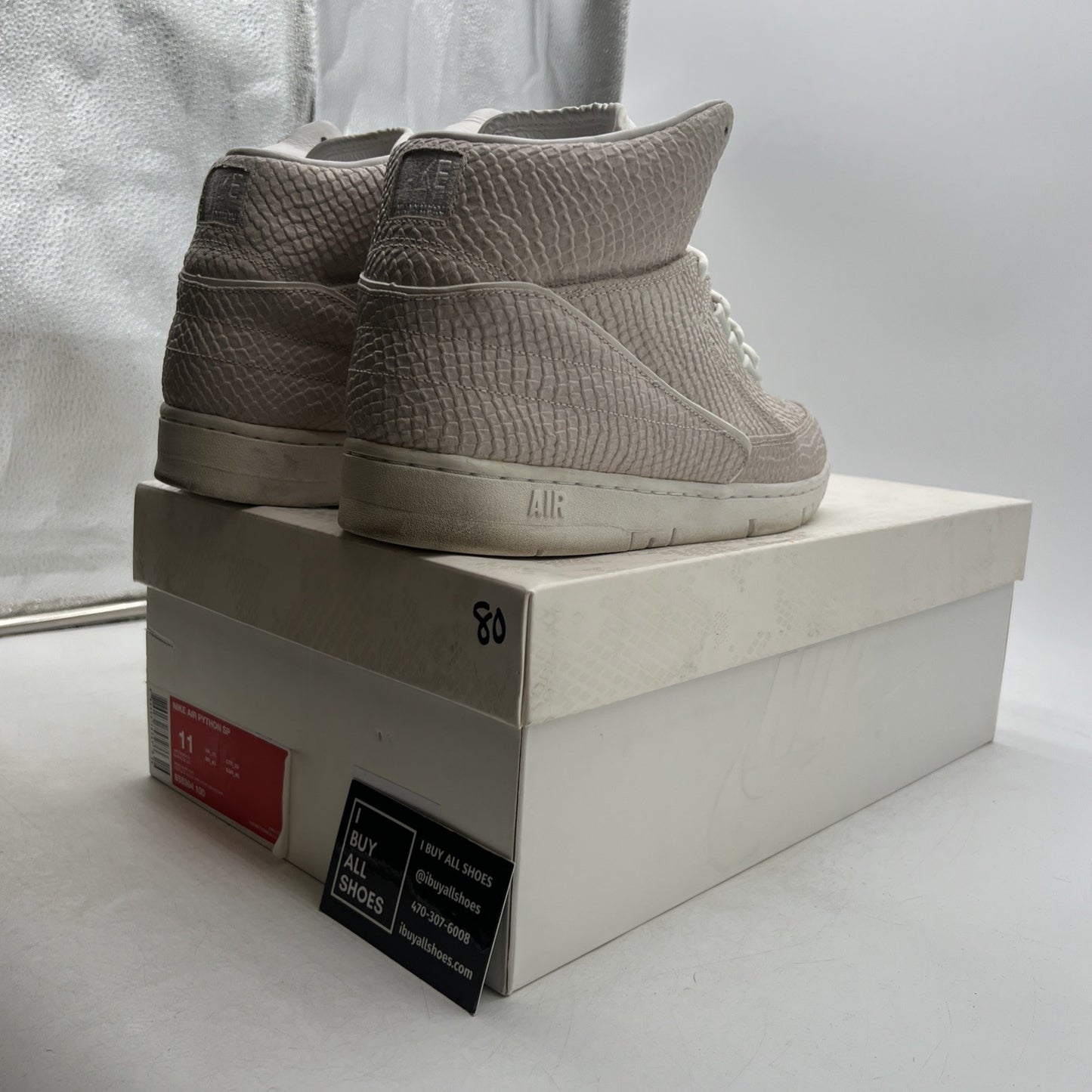 Size 11 - Nike Air Python White (658394-100)
