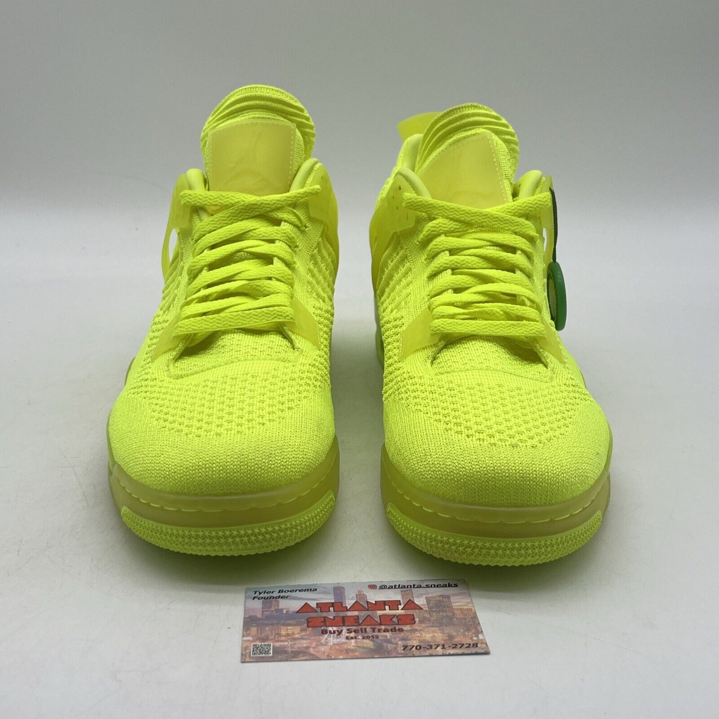 Size 12 - Air Jordan 4 Retro Flyknit Volt (AQ3559-700)