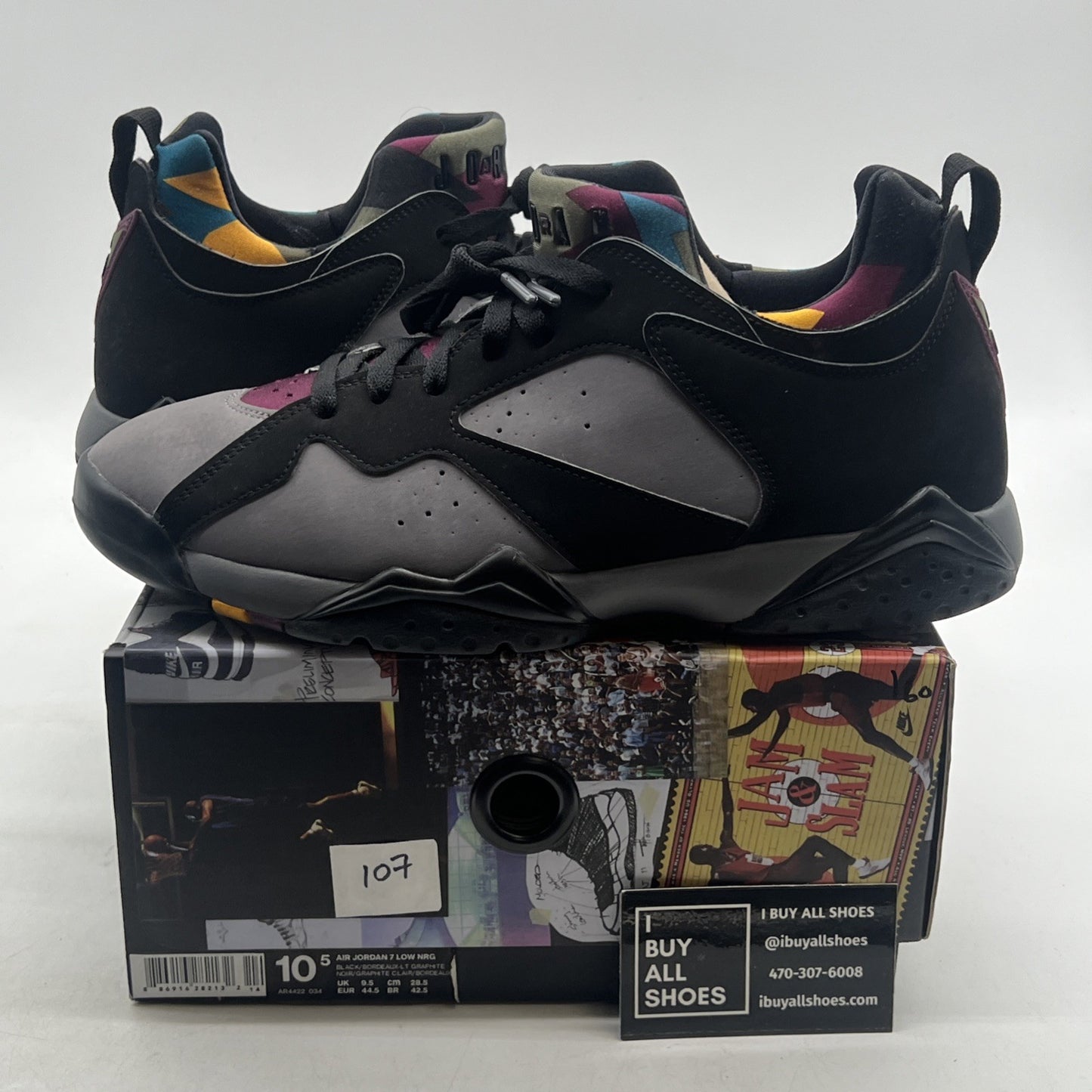 Size 10.5 - Air Jordan 7 Retro NRG Low Bordeaux (AR4422-034)