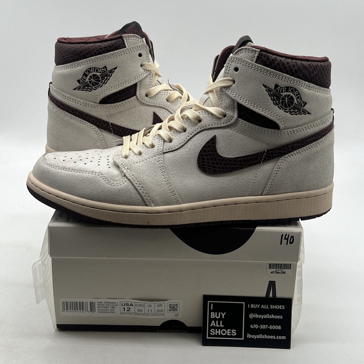 Size 12 - Air Jordan 1 OG x A Ma Maniere High Airness (DO7097-100)