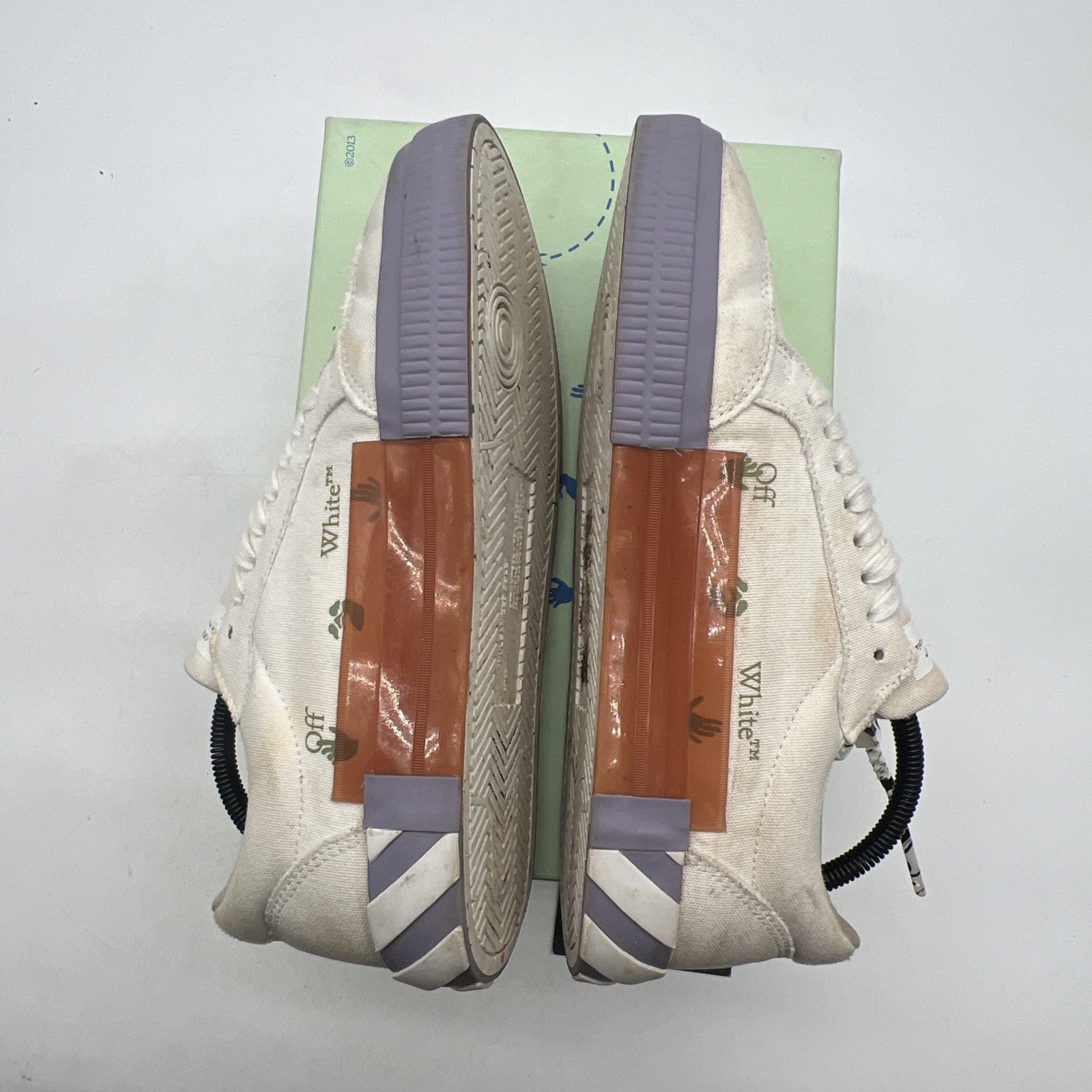 Size 42 - Off-White Vulc Sneaker White ,Light Blue, Grey (OMIA085F21FAB0010109)