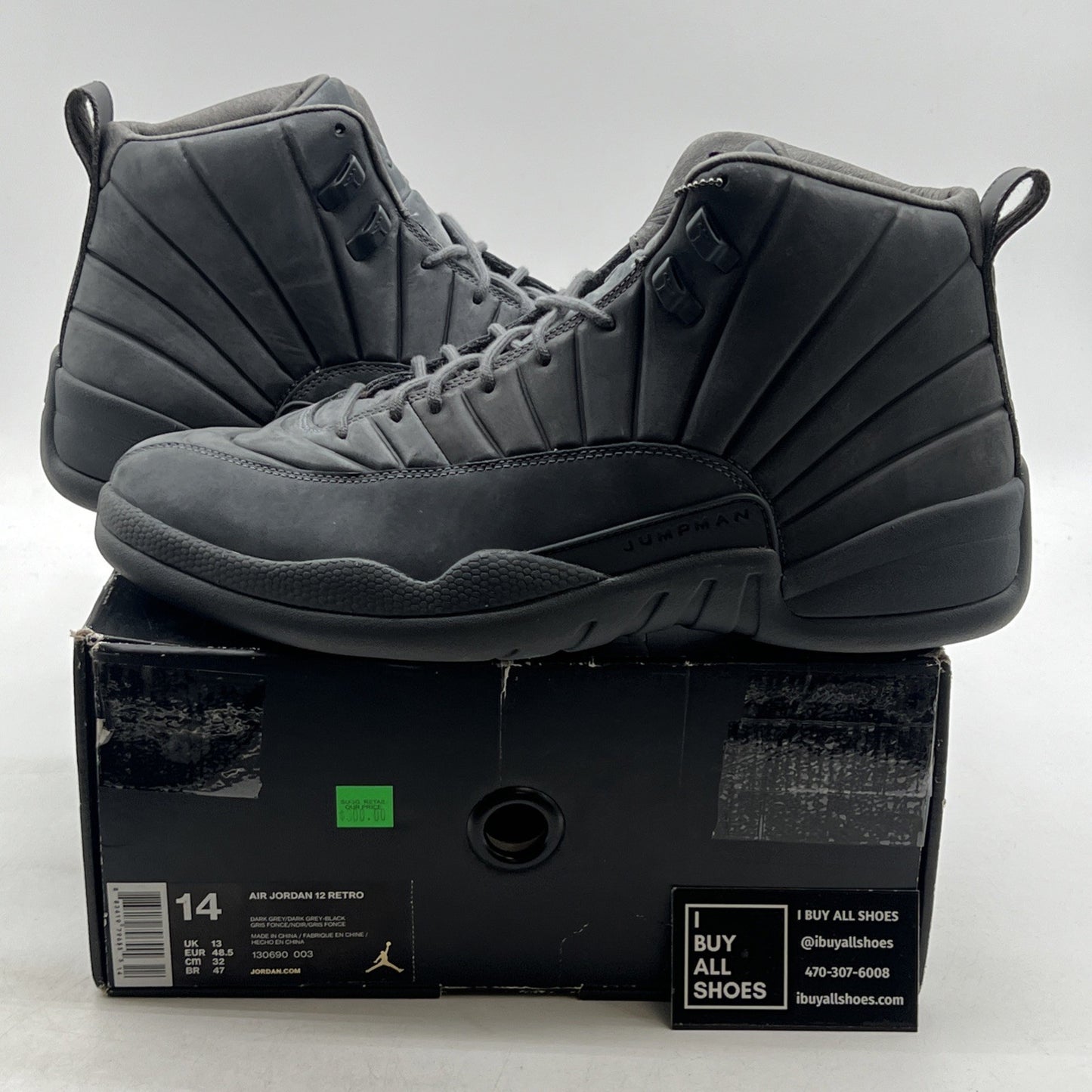 Size 14 - PSNY x Air Jordan 12 Retro Dark Grey (130690-003)