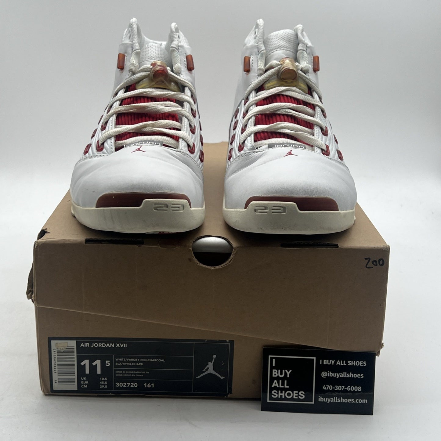 Size 11.5 - Air Jordan 17 OG Varsity Red (302720-161)