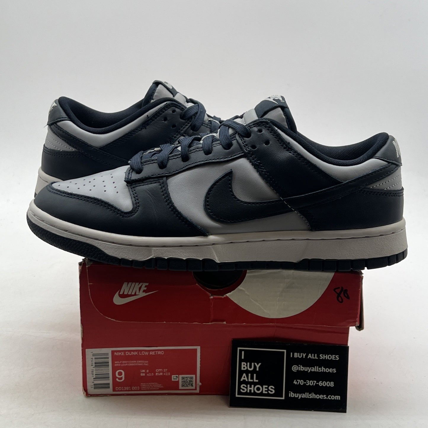 Size 9 - Nike Dunk Low Georgetown (DD1391-003)