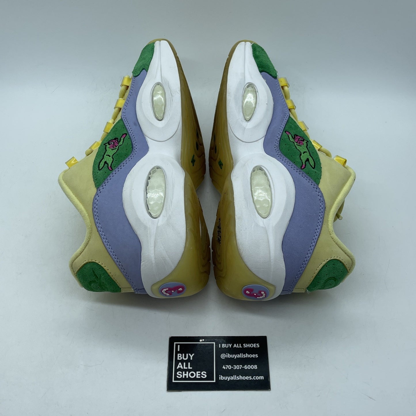 Size 9.5 - Reebok BBC Ice Cream x Question Low Yellow Lilac Glow (FZ4345)