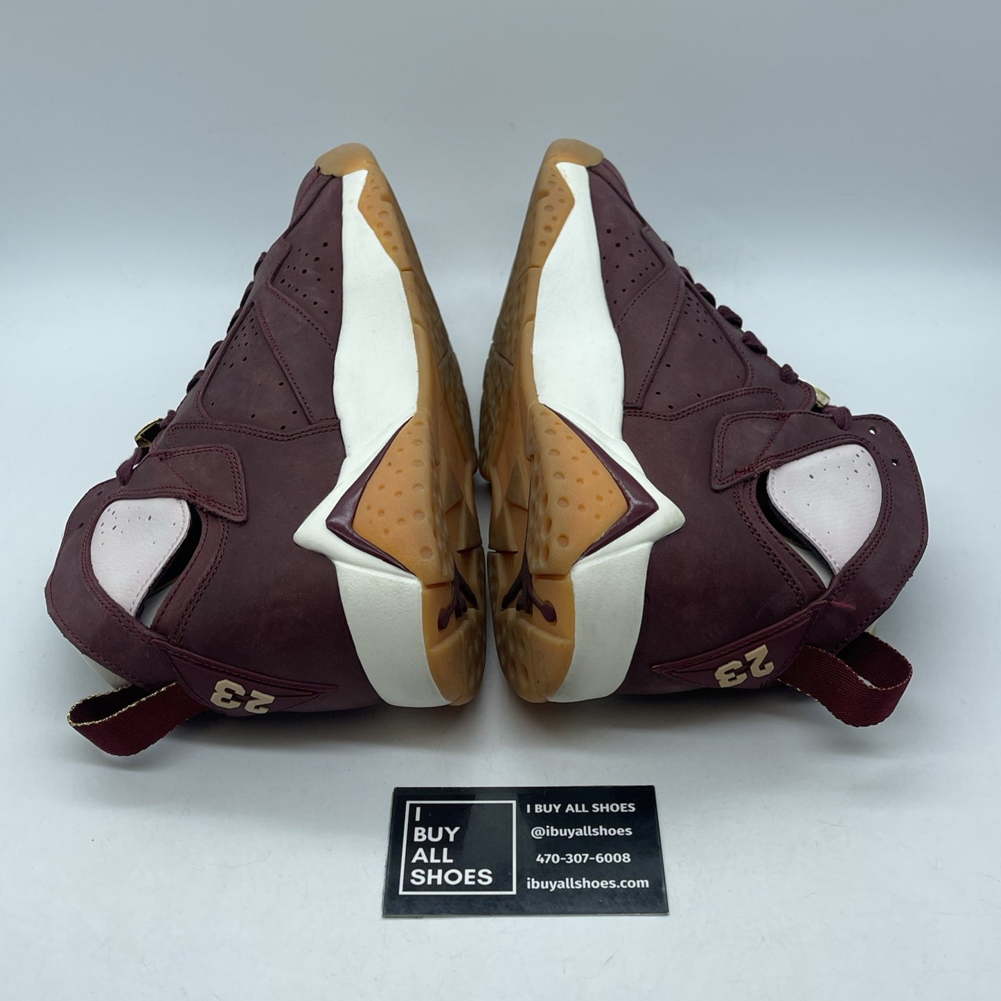 Size 9.5 - Air Jordan 7 Retro Cigar Burgundy White Leather (725093-630)