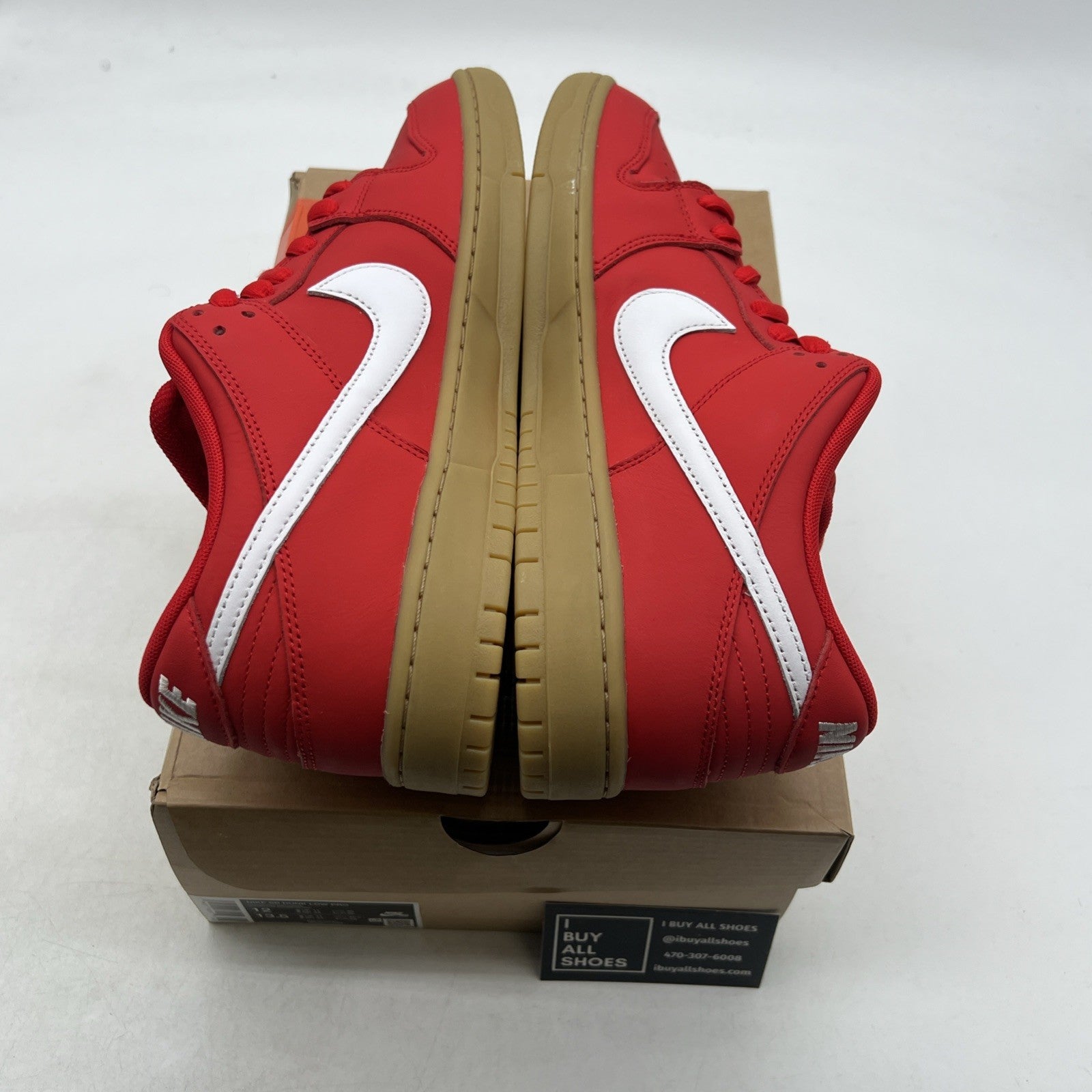Size 12 - Nike Dunk Low Pro SB University Red Gum (FJ1674-600)
