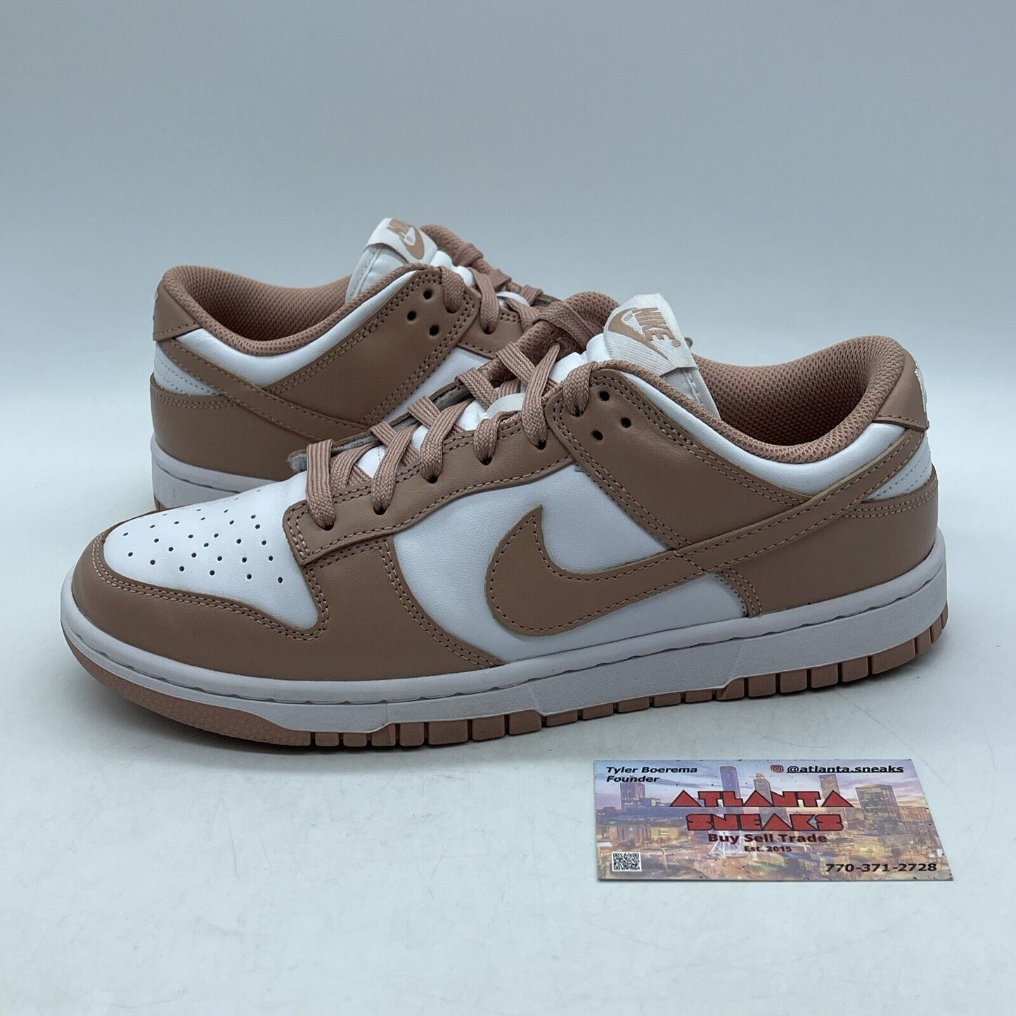 Size 9W - Nike Dunk Low Rose Whisper Pink White Leather (DD1503-118)