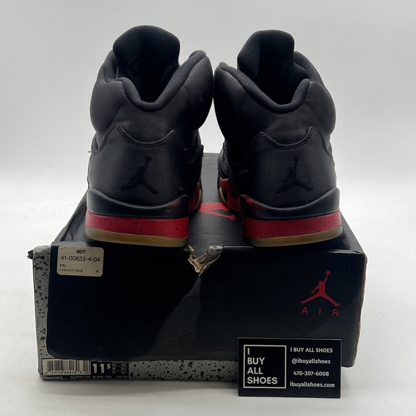Size 11.5 - Air Jordan 5 Retro Satin Bred (136027-006)