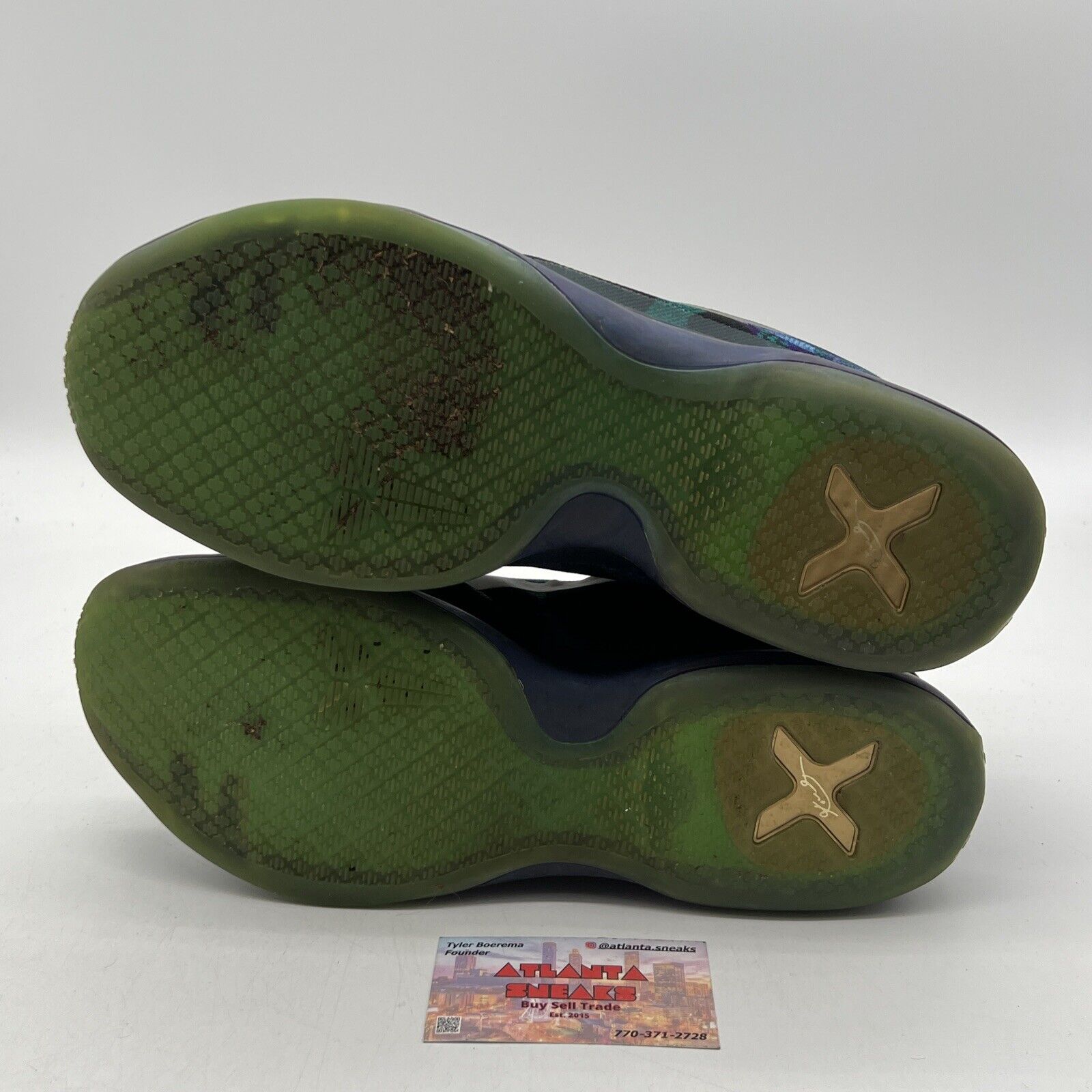 Size 12 - Nike Kobe 10 Overcome Purple Blue Green (705317-305)