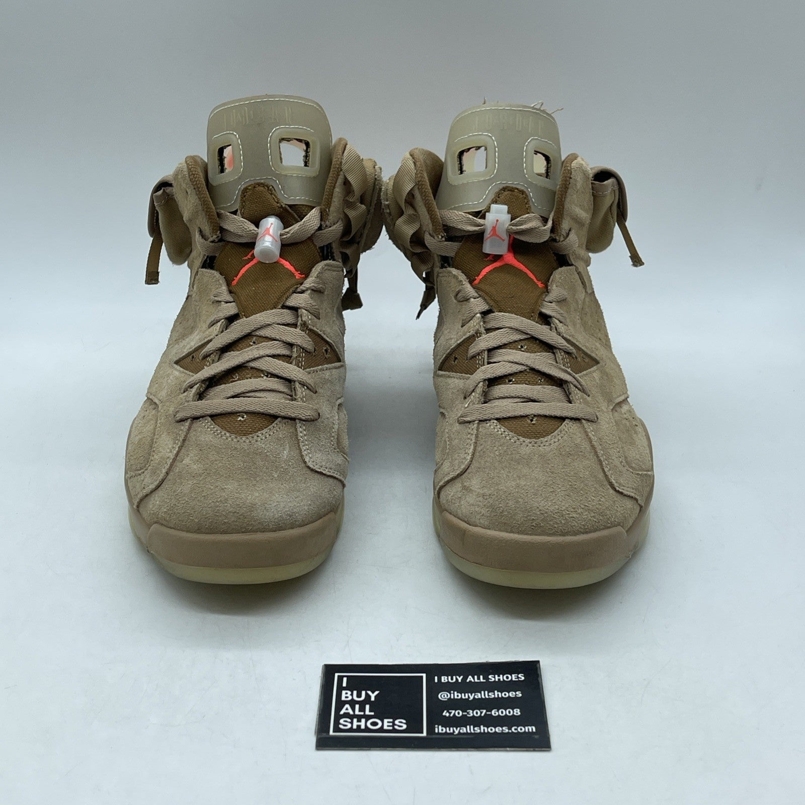 Size 9 - Air Jordan 6 Retro x Travis Scott Mid British Khaki (DH0690-200)