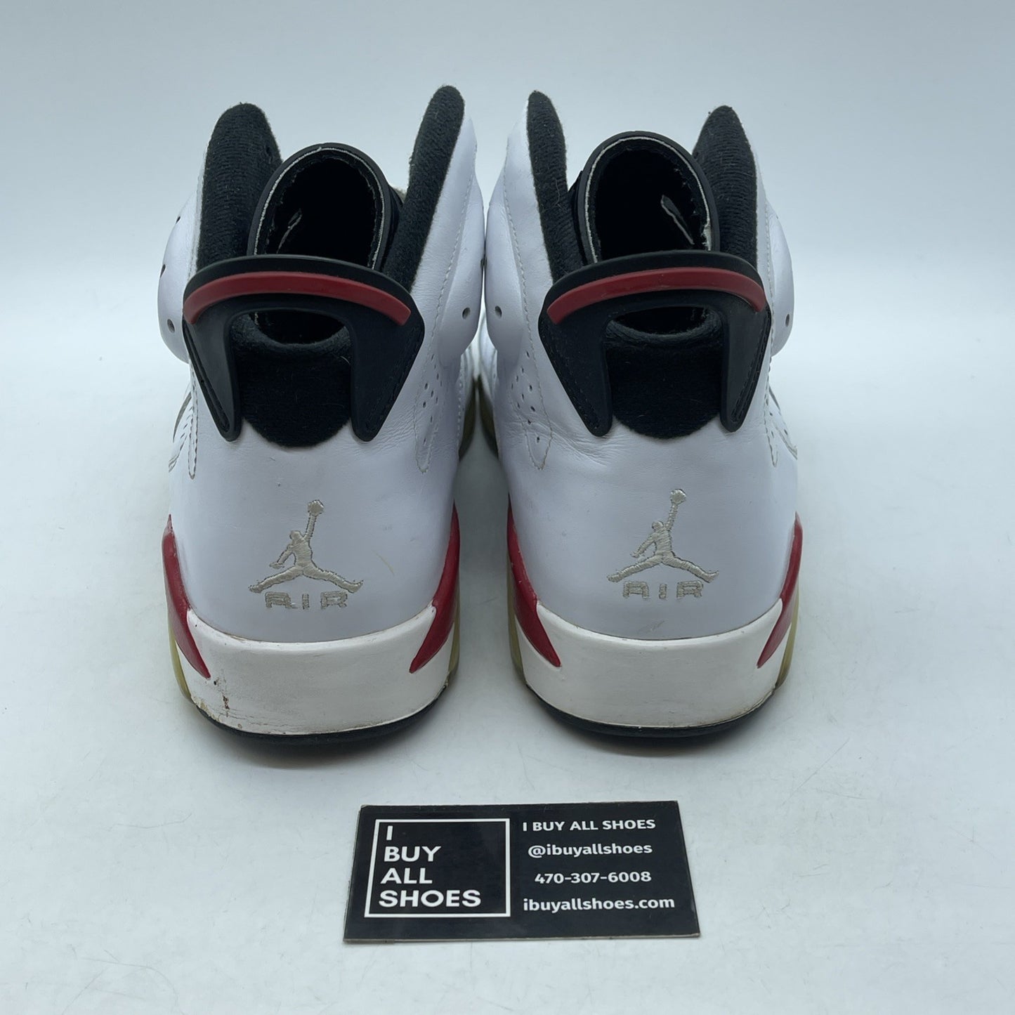 Size 10.5 - Air Jordan 6 Retro Bulls White Red Suede Leather (384664-102)