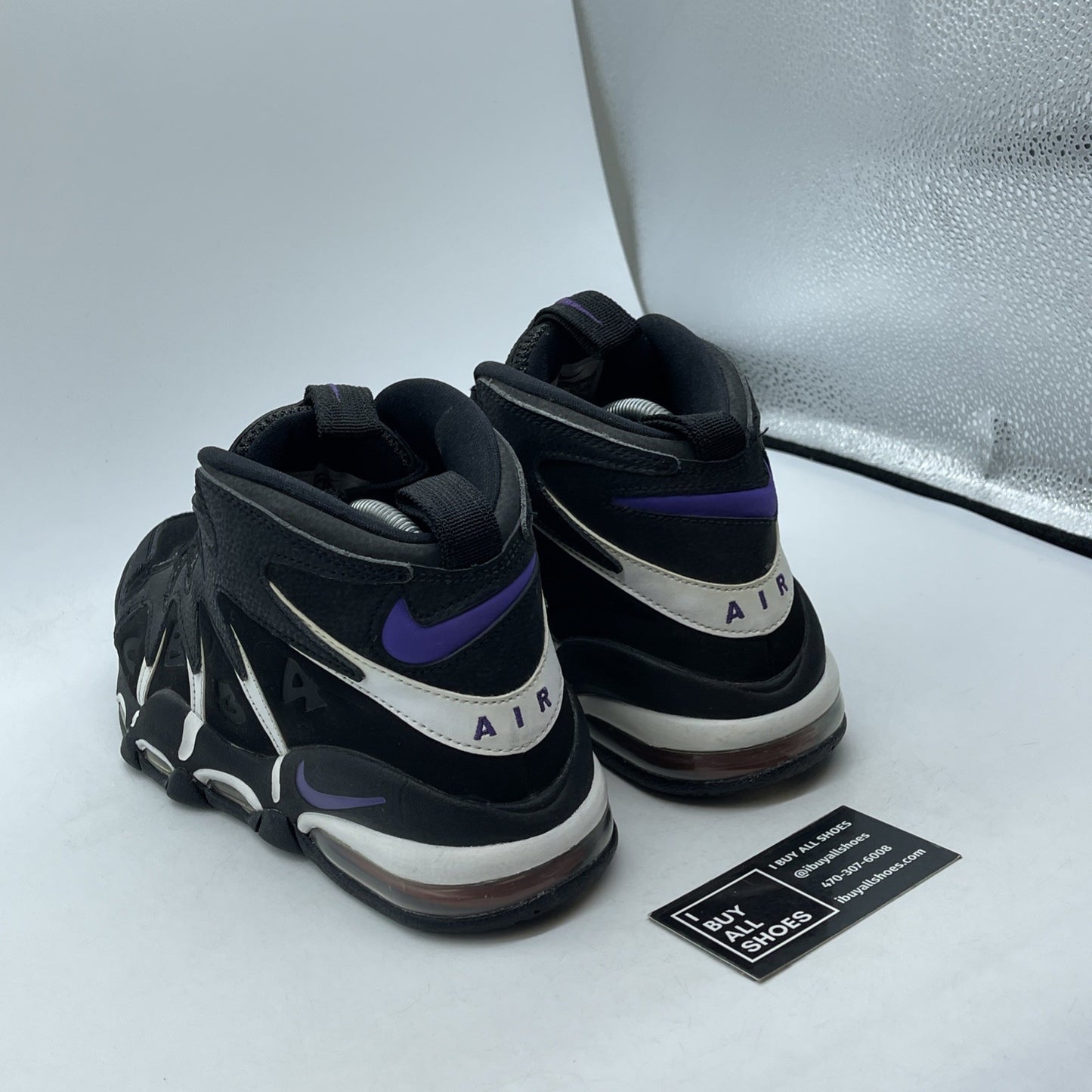 Size 10.5 - Nike Air Max CB34 Suns Black White Suede Leather (414243-002)