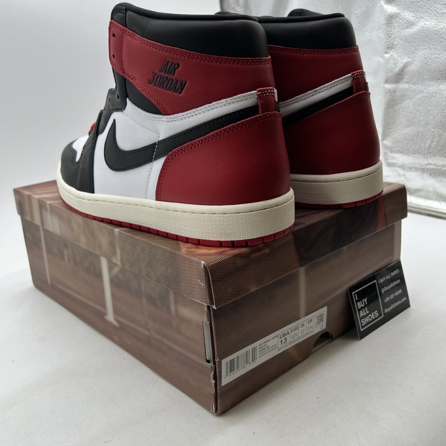 Size 13 - Air Jordan 1 Retro OG High Black Toe Reimagined (DZ5485-106)