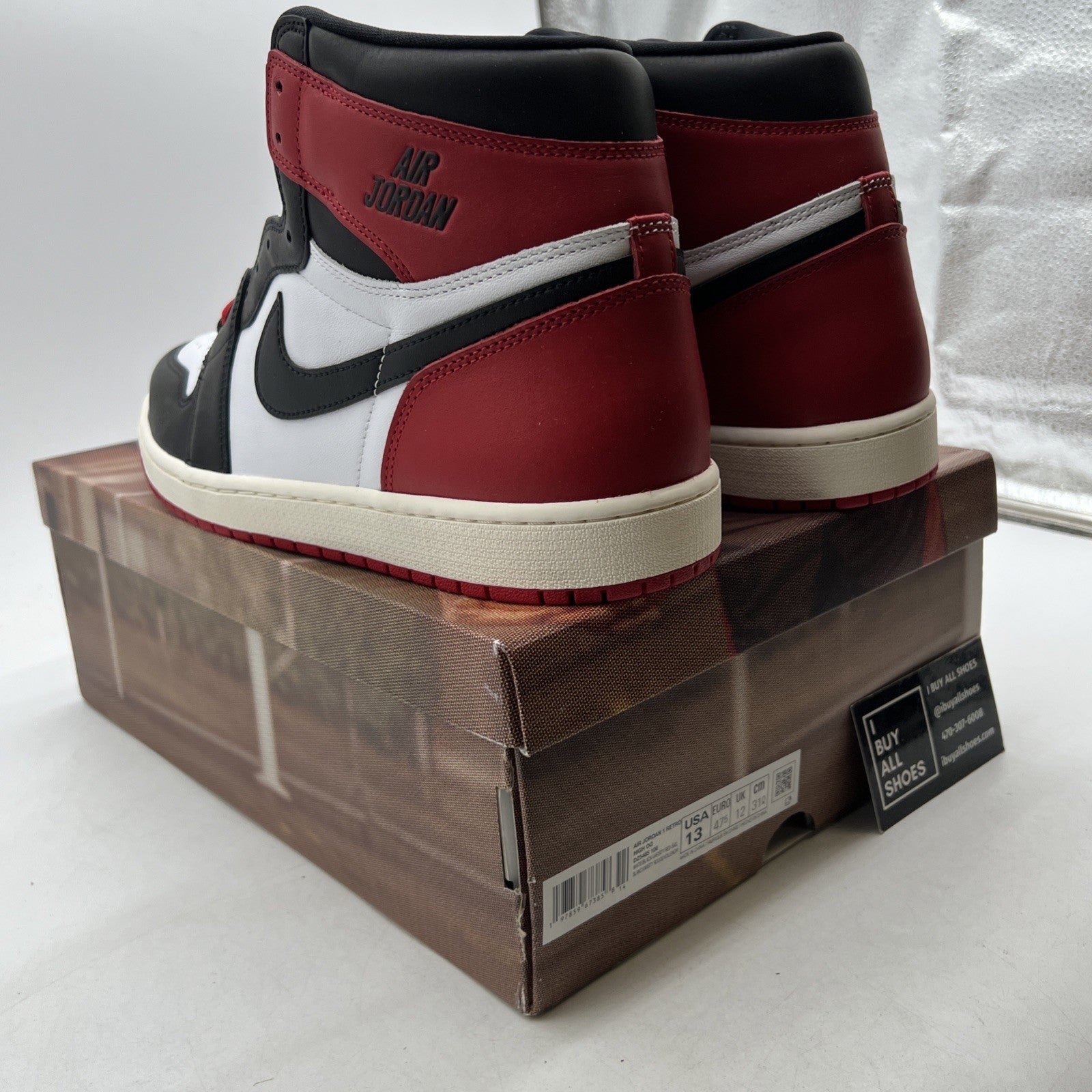 Size 13 - Air Jordan 1 Retro OG High Black Toe Reimagined (DZ5485-106)