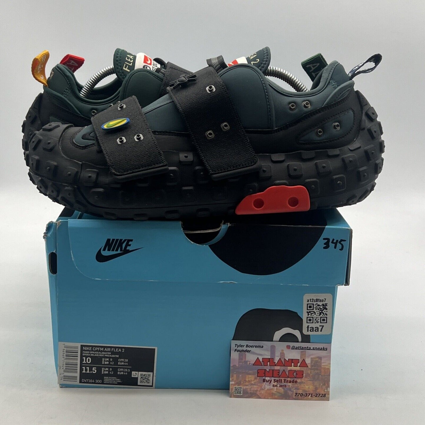 Size 10 - Nike Air Flea 2 x Cactus Plant Flea Market Low Faded Spruce