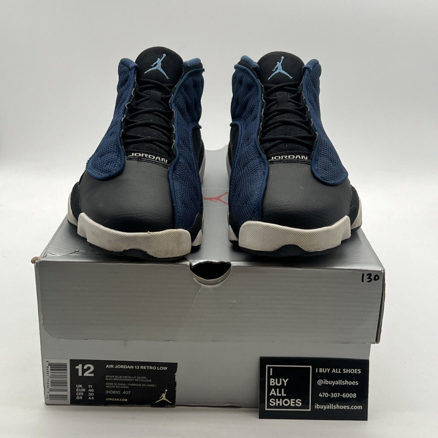 Size 12 - Air Jordan 13 Retro 2017 Low Brave Blue (310810-407)