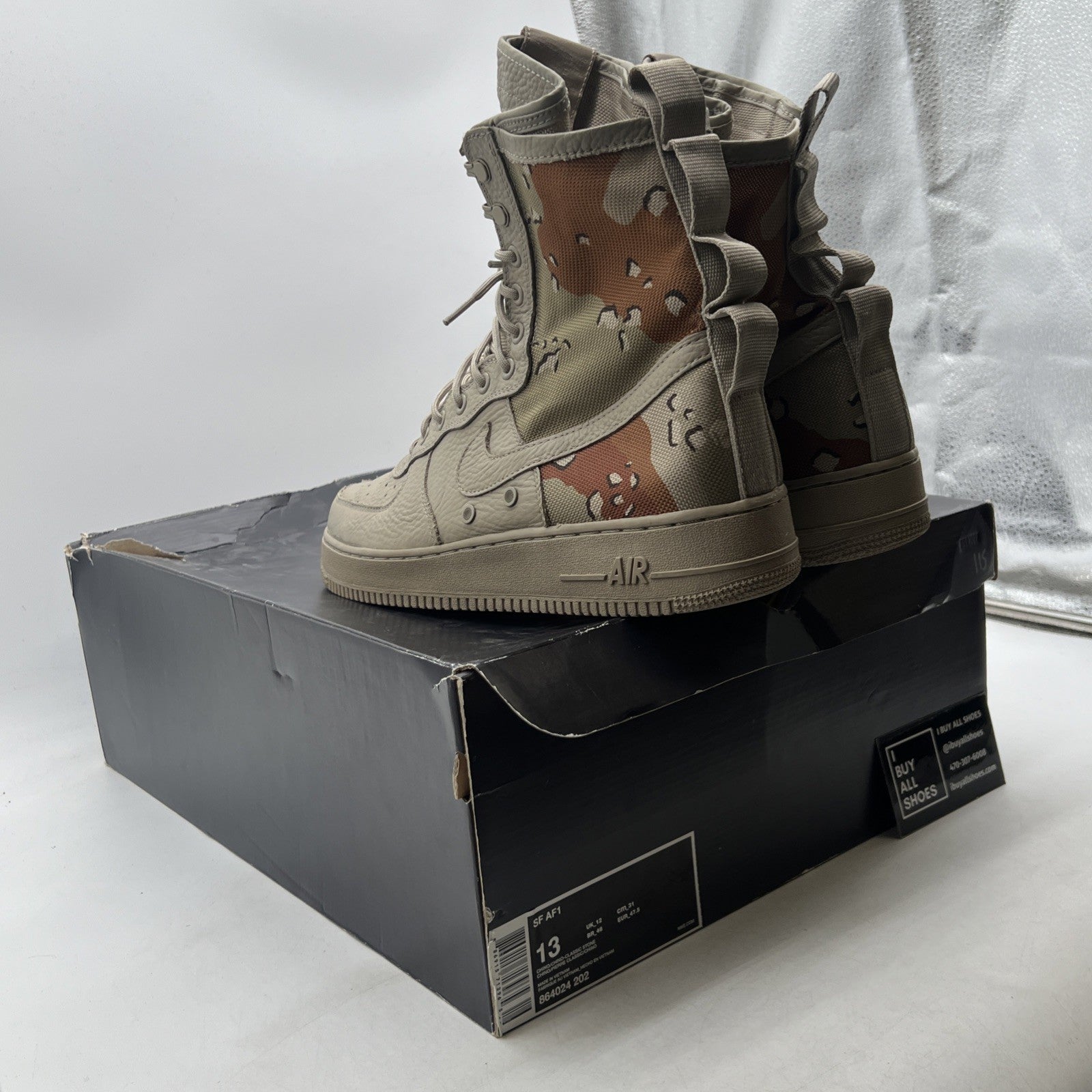 Size 13 - Nike SF Air Force 1 Desert Camo (864024-202)