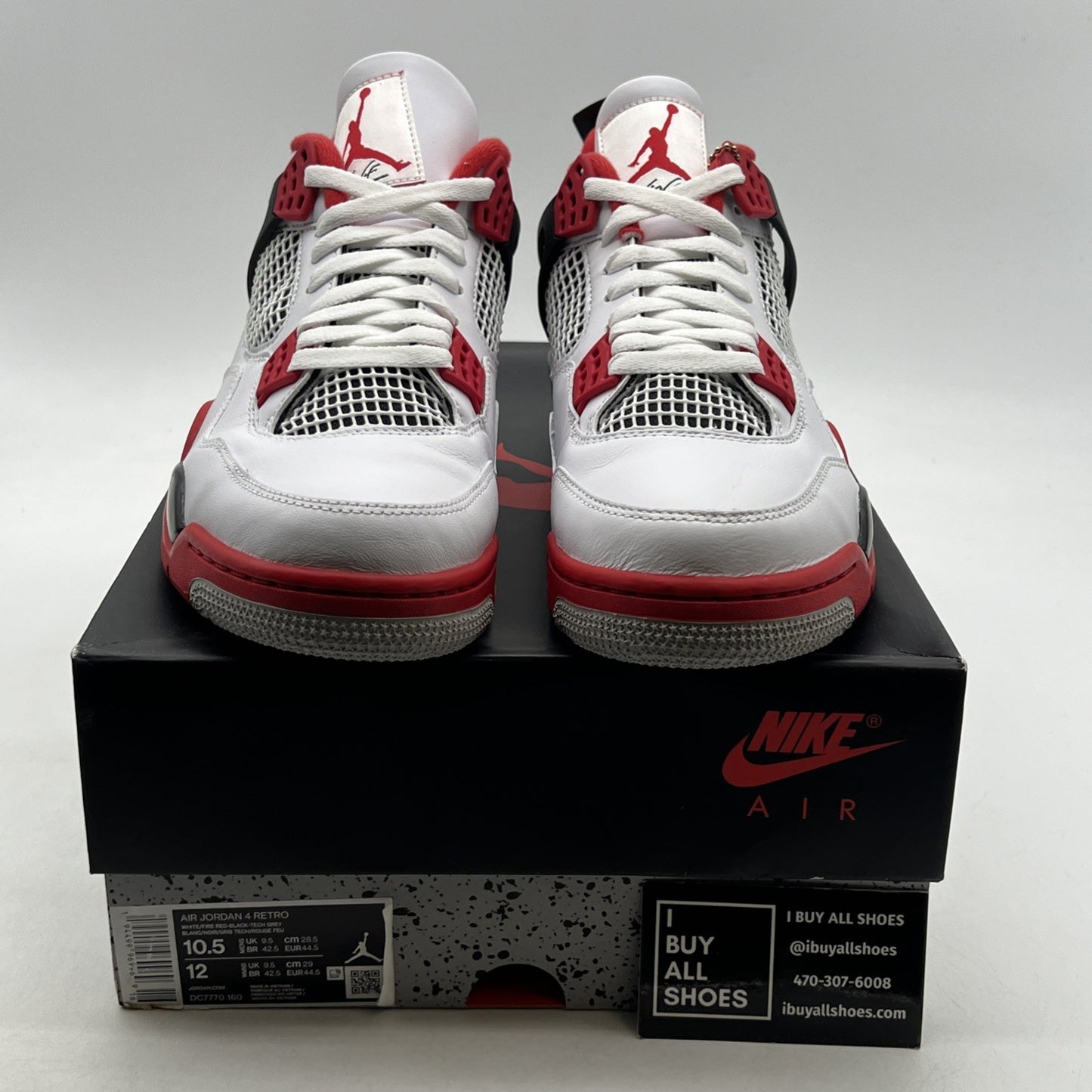 Size 10.5 - Air Jordan 4 Retro OG Mid Fire Red (DC7770-160)