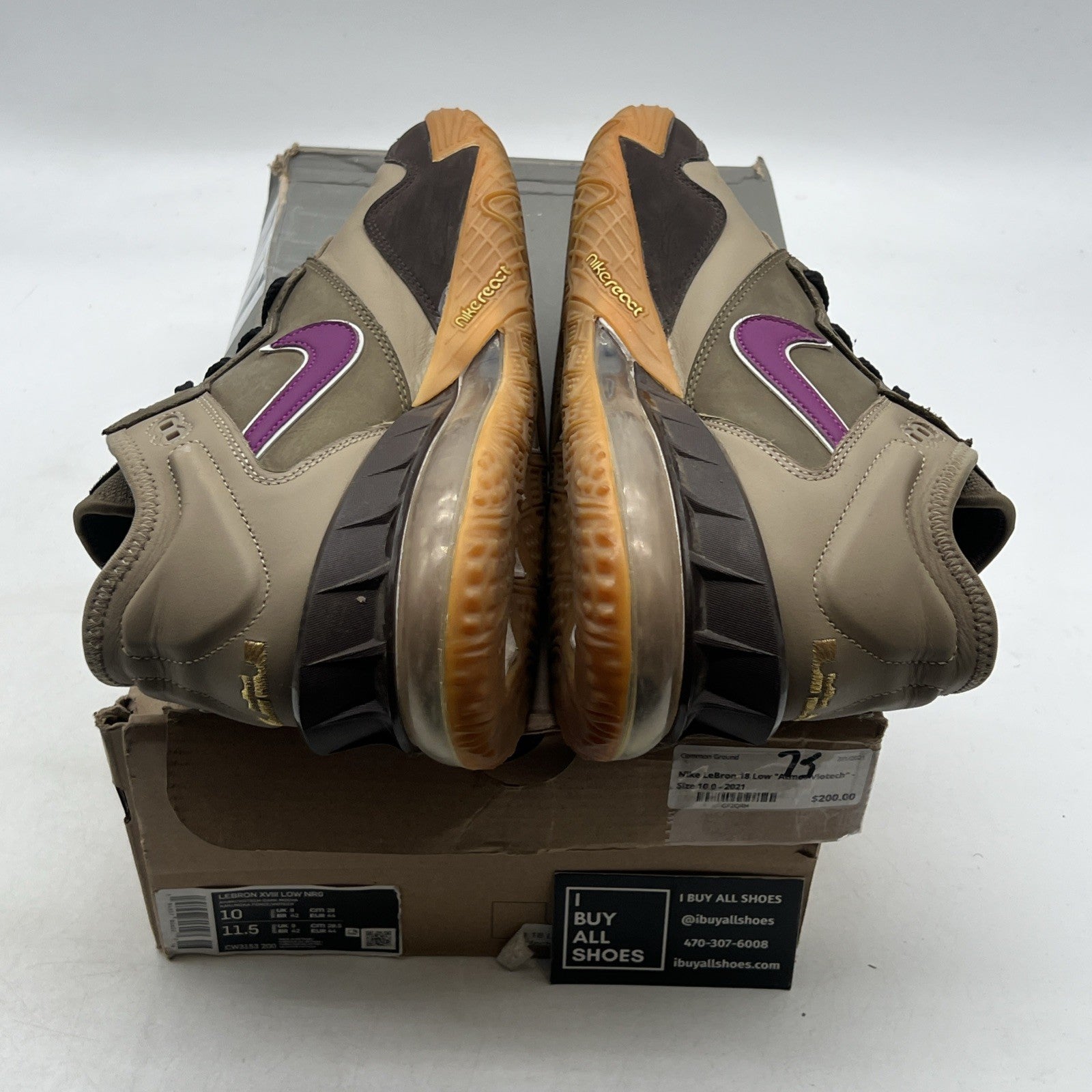 Size 10 - Nike atmos x LeBron 18 Low Viotech (CW3153-200)