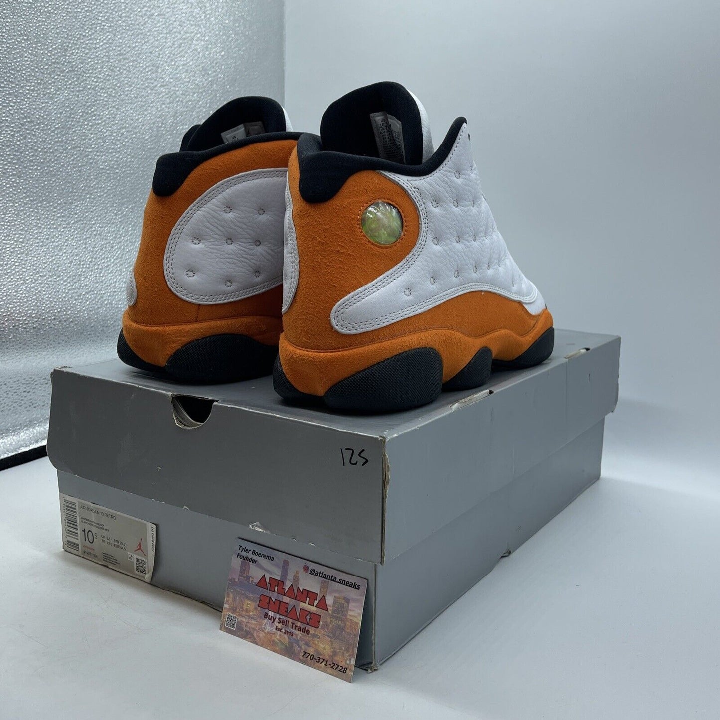 Size 10.5 - Air Jordan 13 Retro Starfish White Orange Black (414571-108)