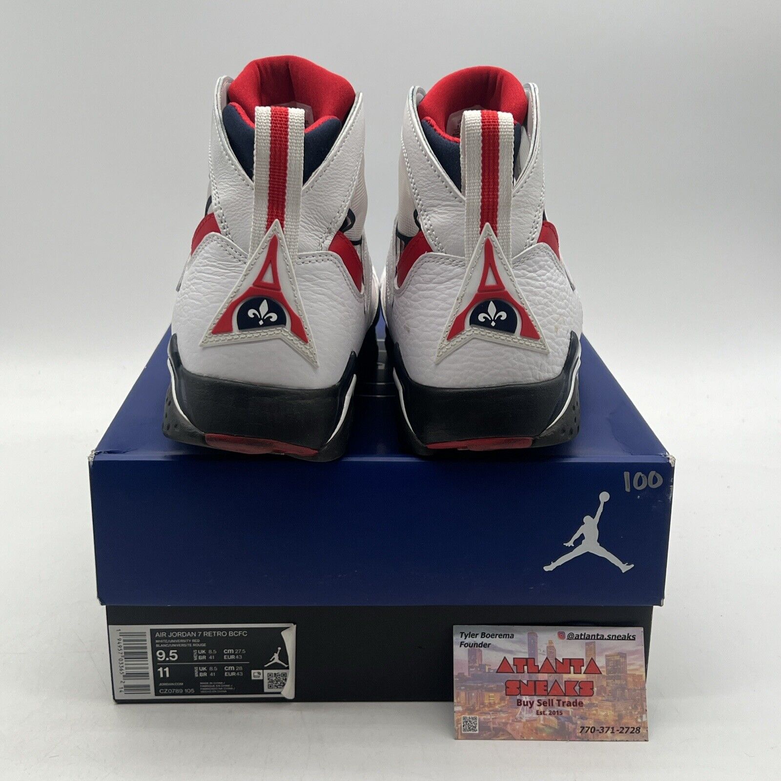 Size 9.5 - Paris Saint-Germain x Air Jordan 7 Retro Paname (CZ0789-105)