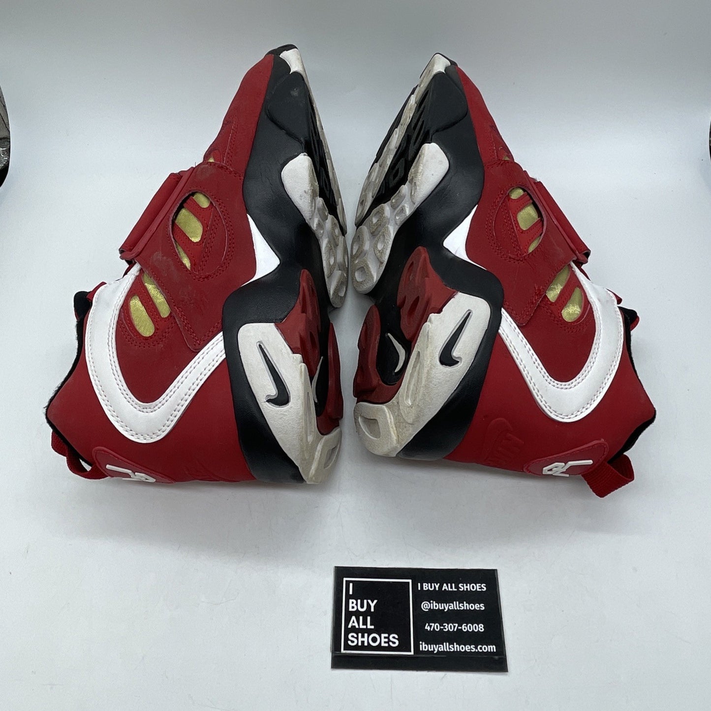 Size 13 - Nike Air Diamond Turf 2 2012 Red Gold White Suede (487658-610)