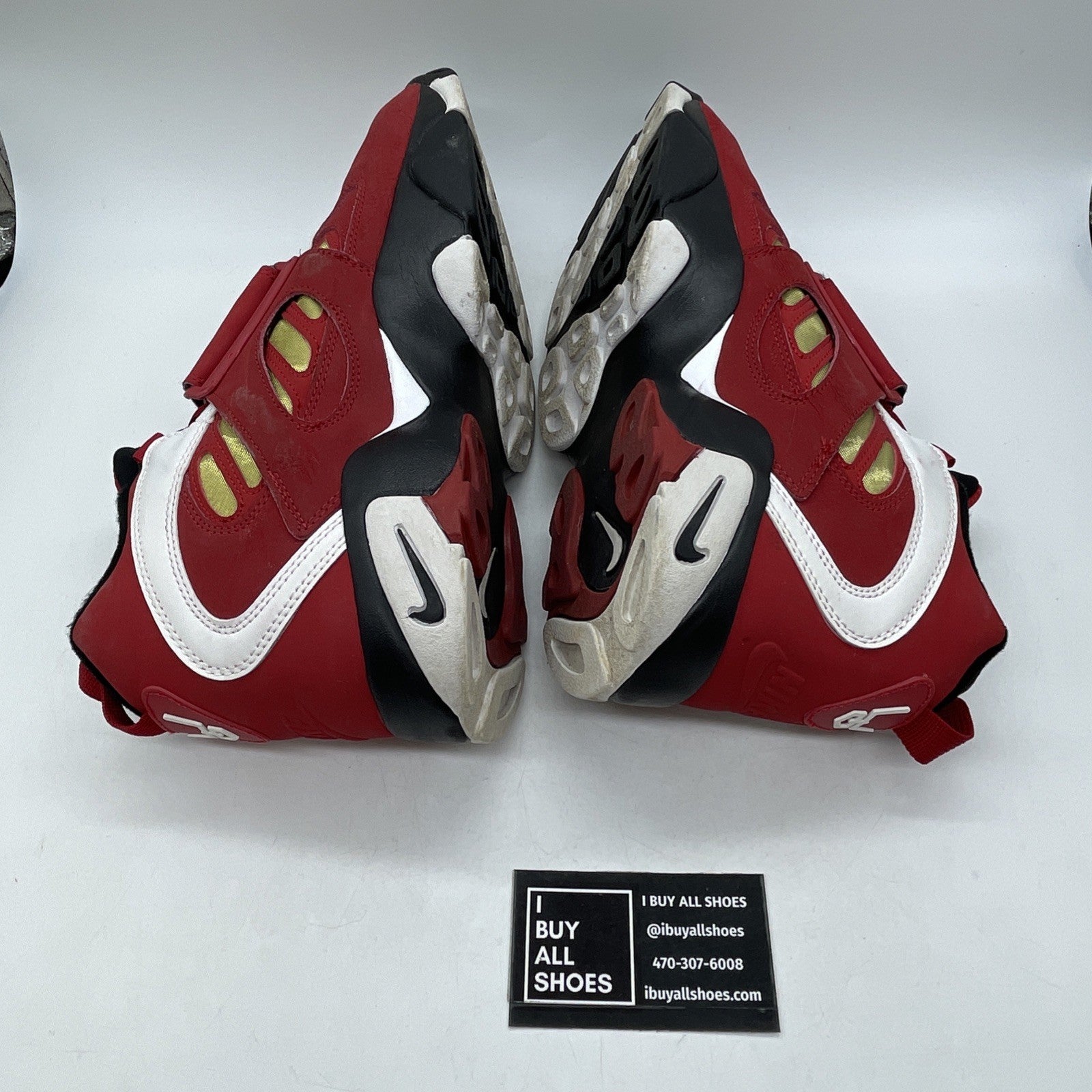 Size 13 - Nike Air Diamond Turf 2 2012 Red Gold White Suede (487658-610)