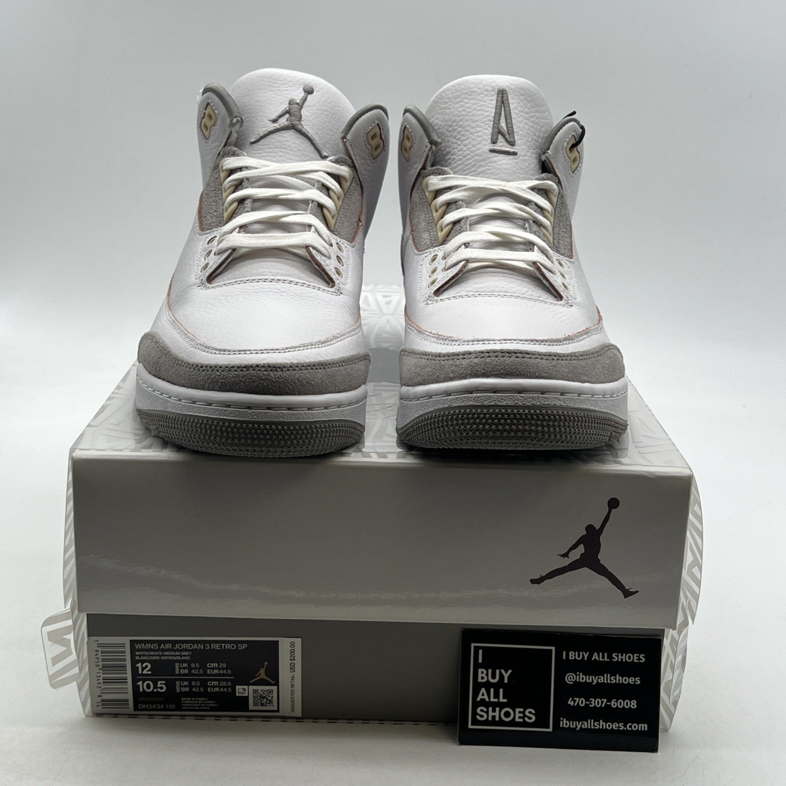 Size 12 - Air Jordan 3 Retro SP x A Ma Maniere Low Raised By Women W