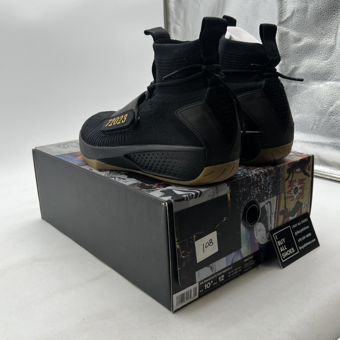 Size 10.5 - Carmelo Anthony x Rag & Bone x Air Jordan 20 Retro Flyknit Black