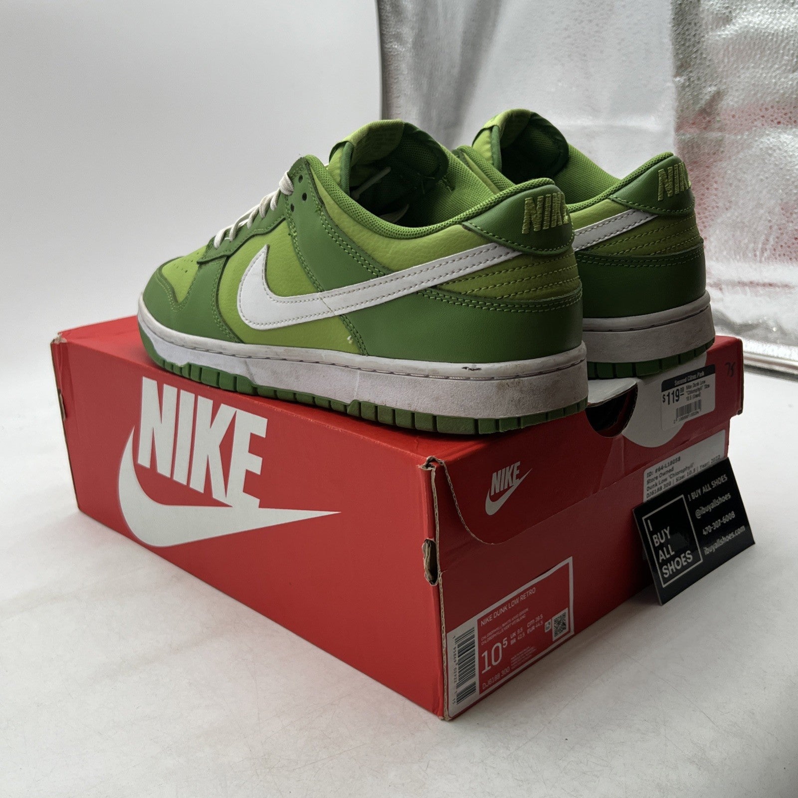 Size 10.5 - Nike Dunk Low Chlorophyll (DJ6188-300)